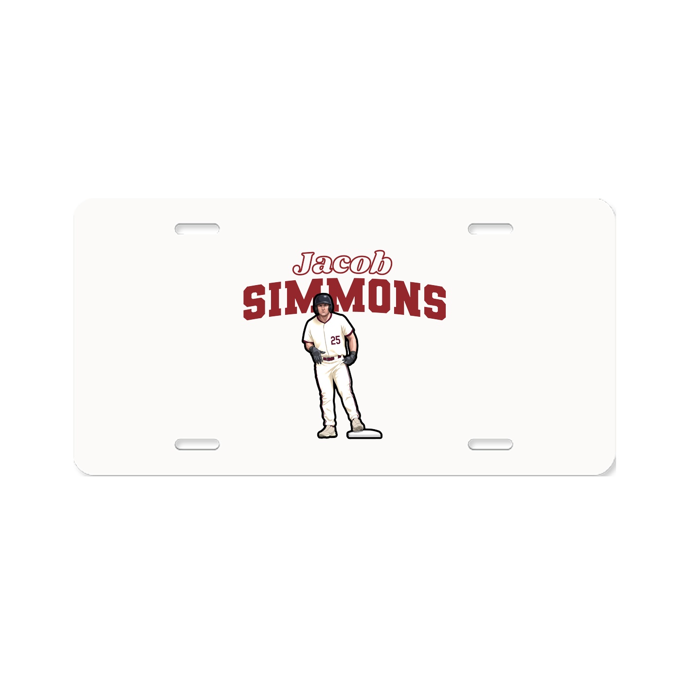 License Plate — Name Arch in Classic