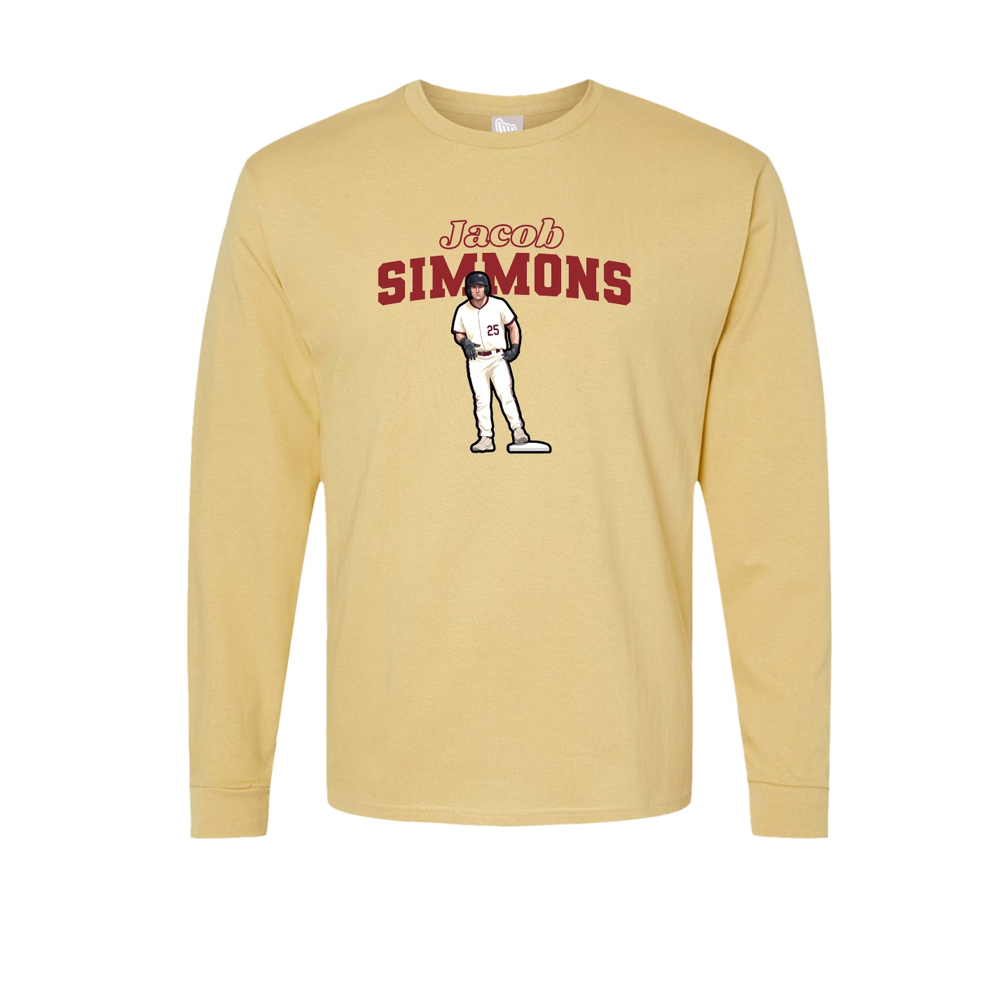 Long Sleeve Tee — Name Arch in Vegas Gold