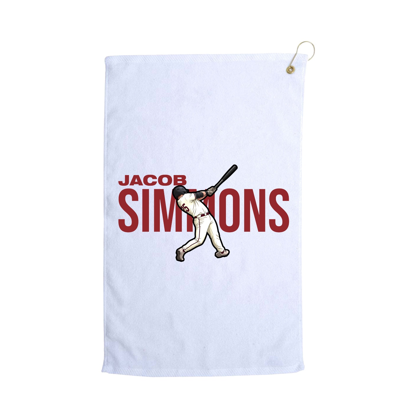 Golf Towel — Player Name in White