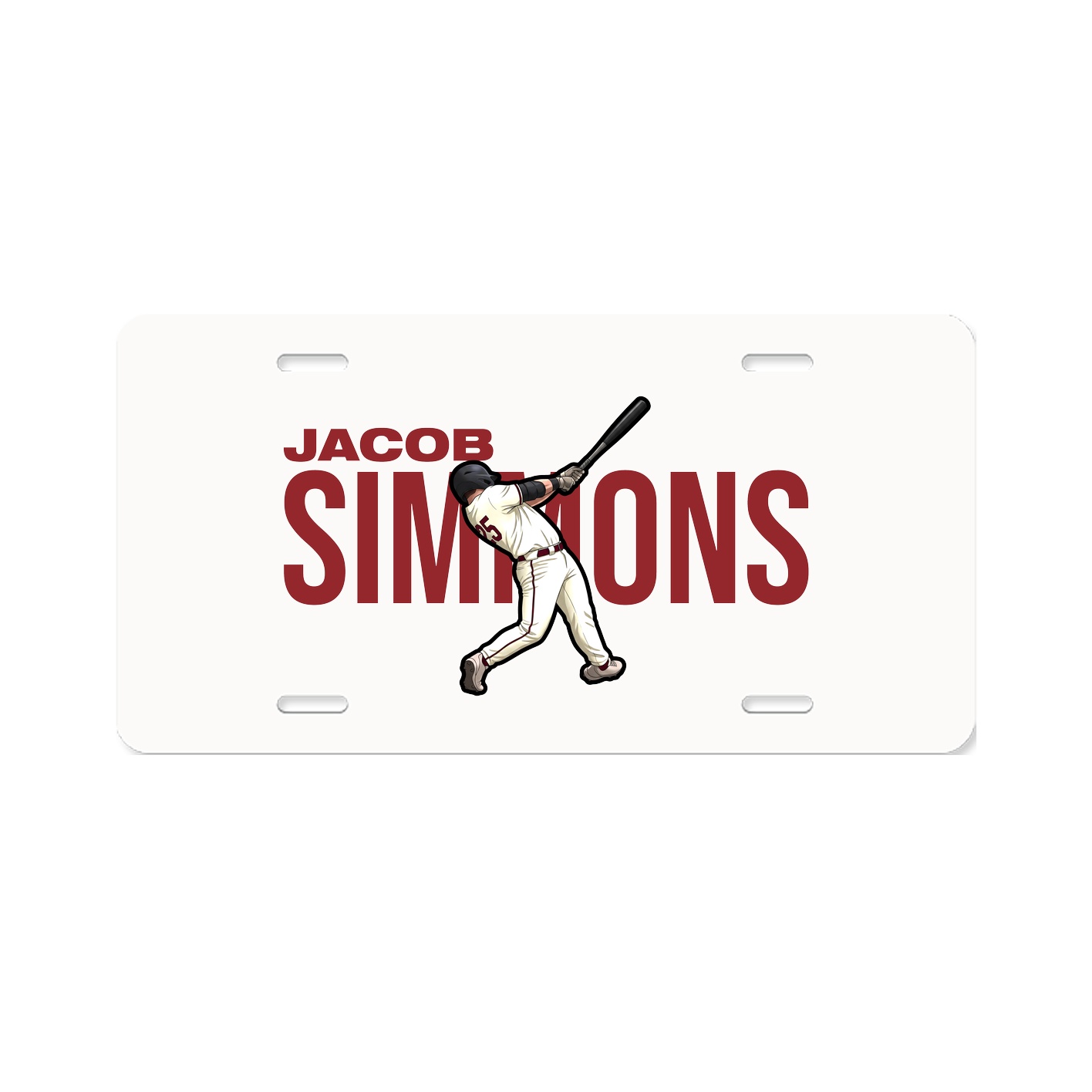 License Plate — Player Name in Classic