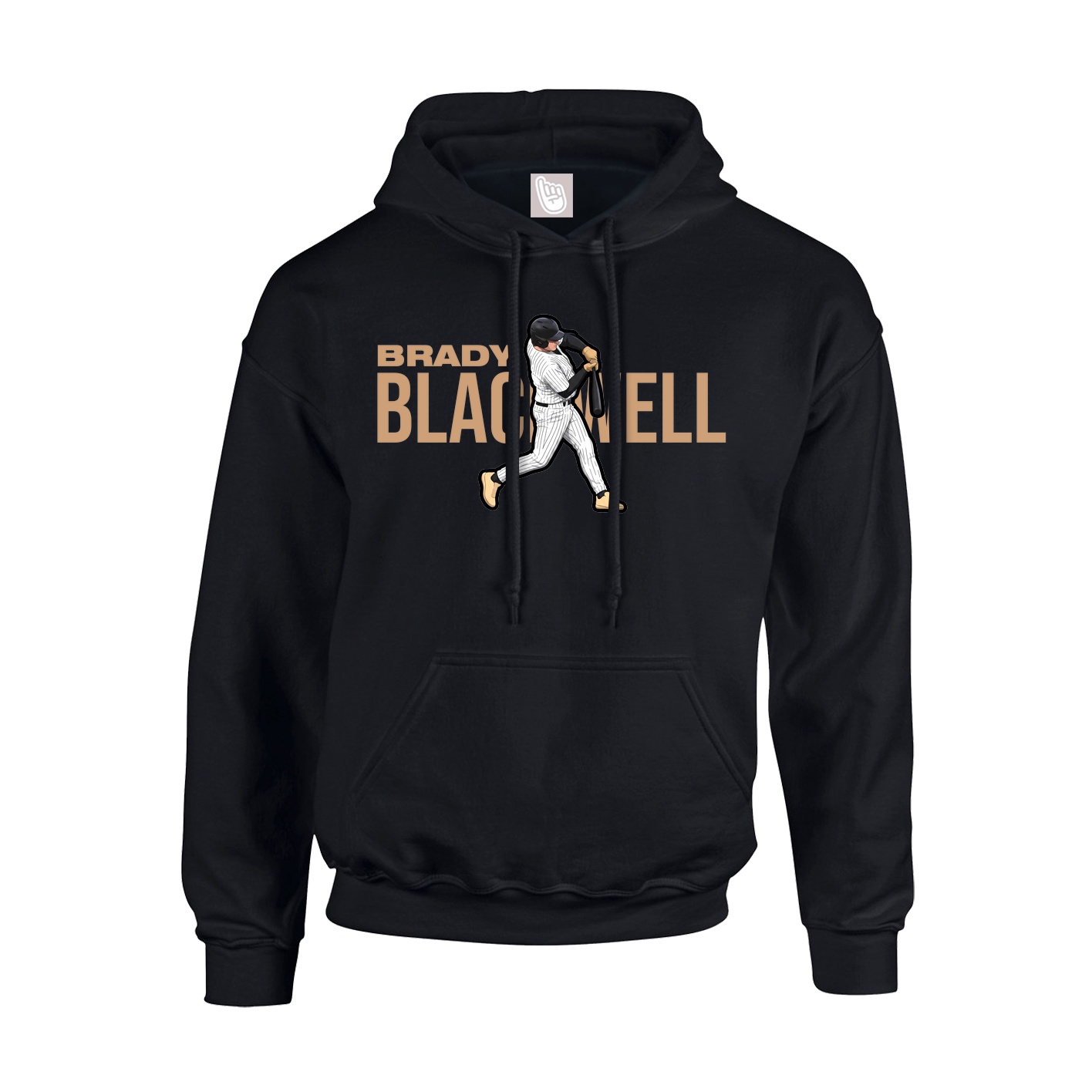 Youth Hoodie — Player Name in Black