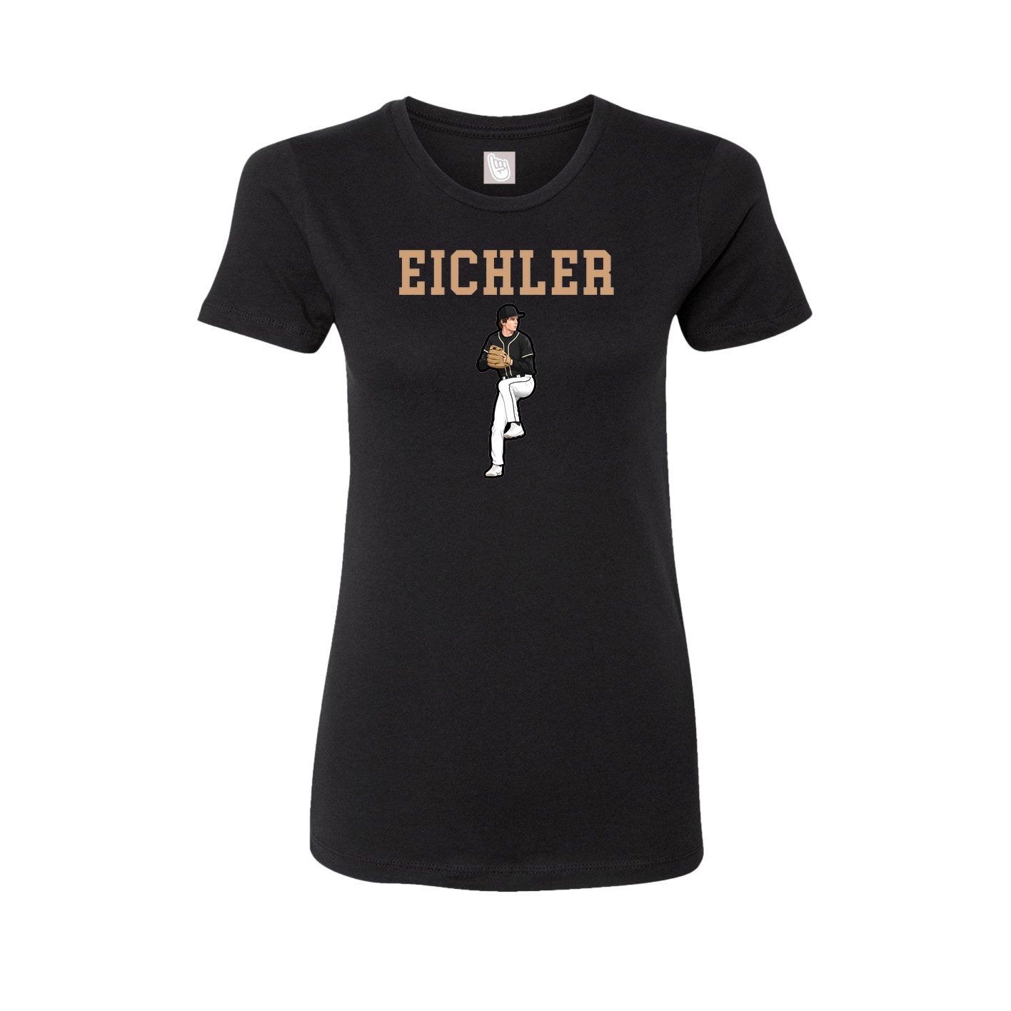 Fitted Women's Tee — Shirsey in Black