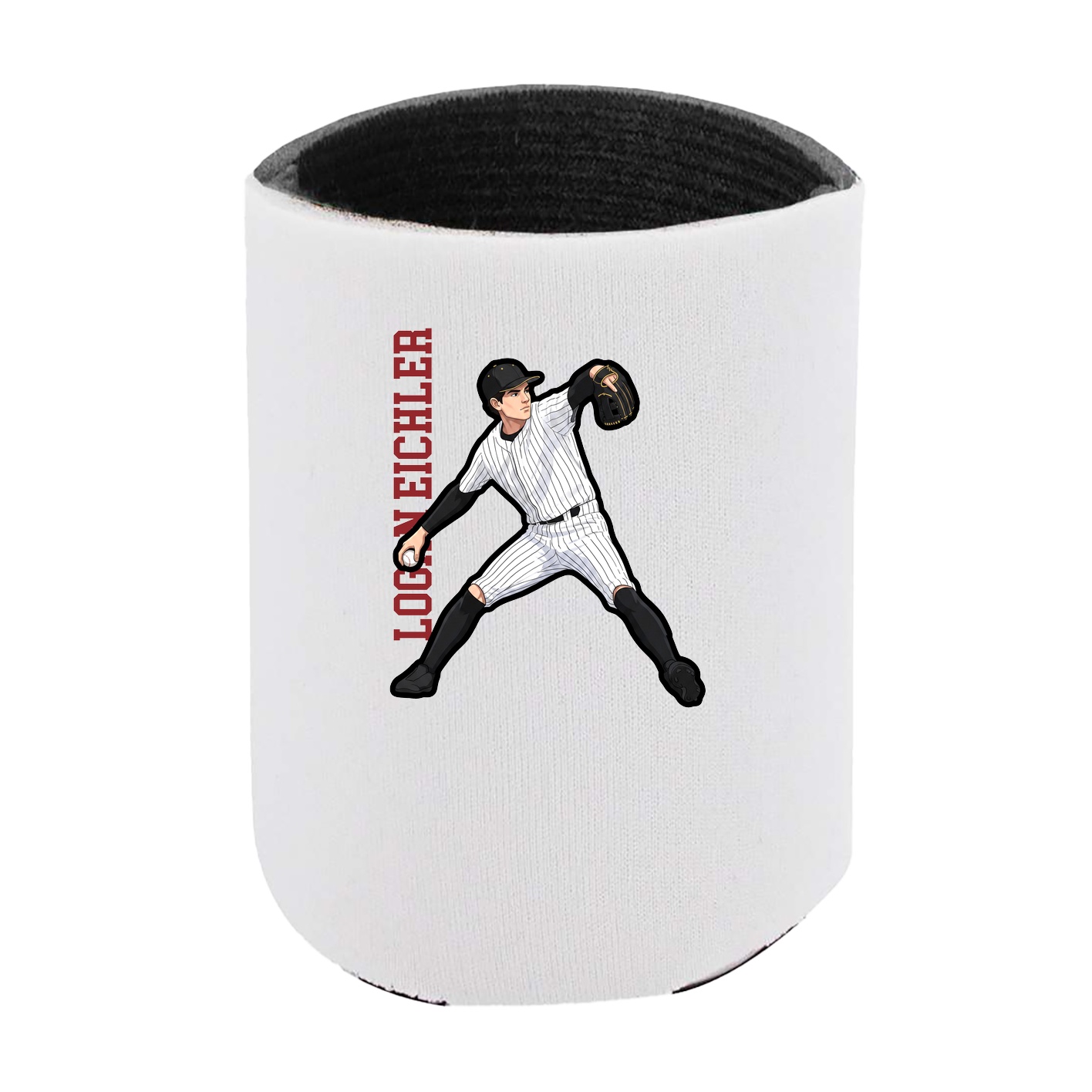 Can Holder — Name Vertical in White