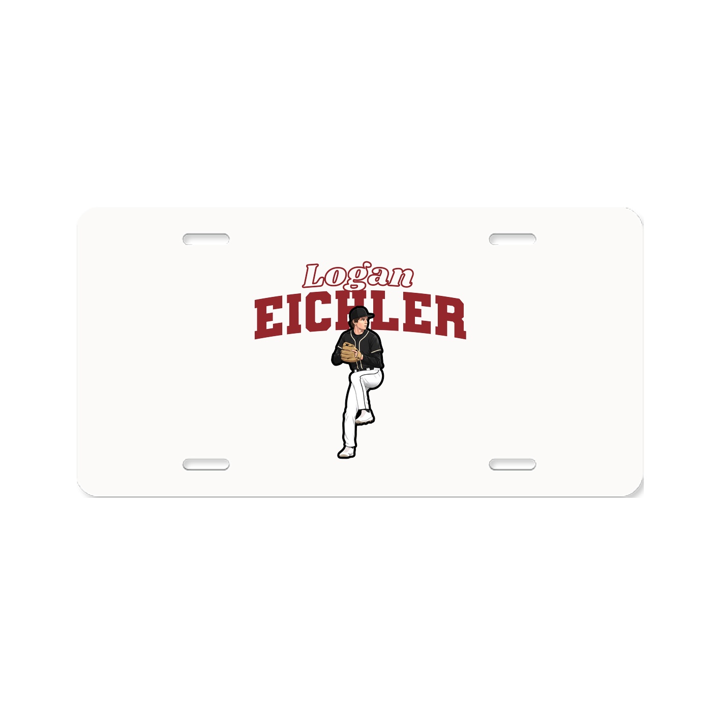 License Plate — Name Arch in Classic