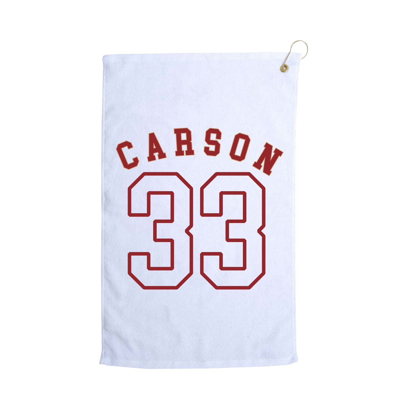 Golf Towel — Shirsey Arch in White