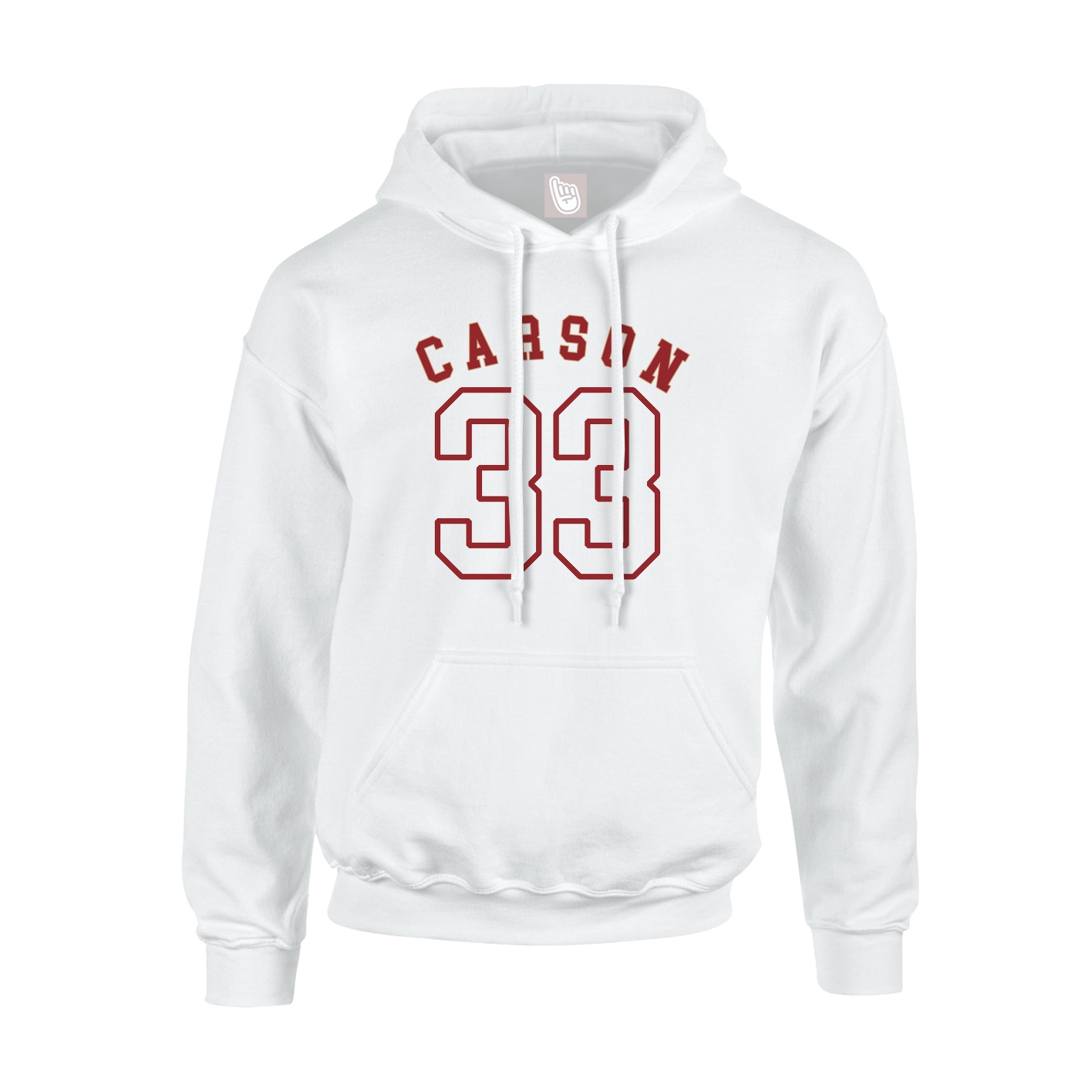 Youth Hoodie — Shirsey Arch in White