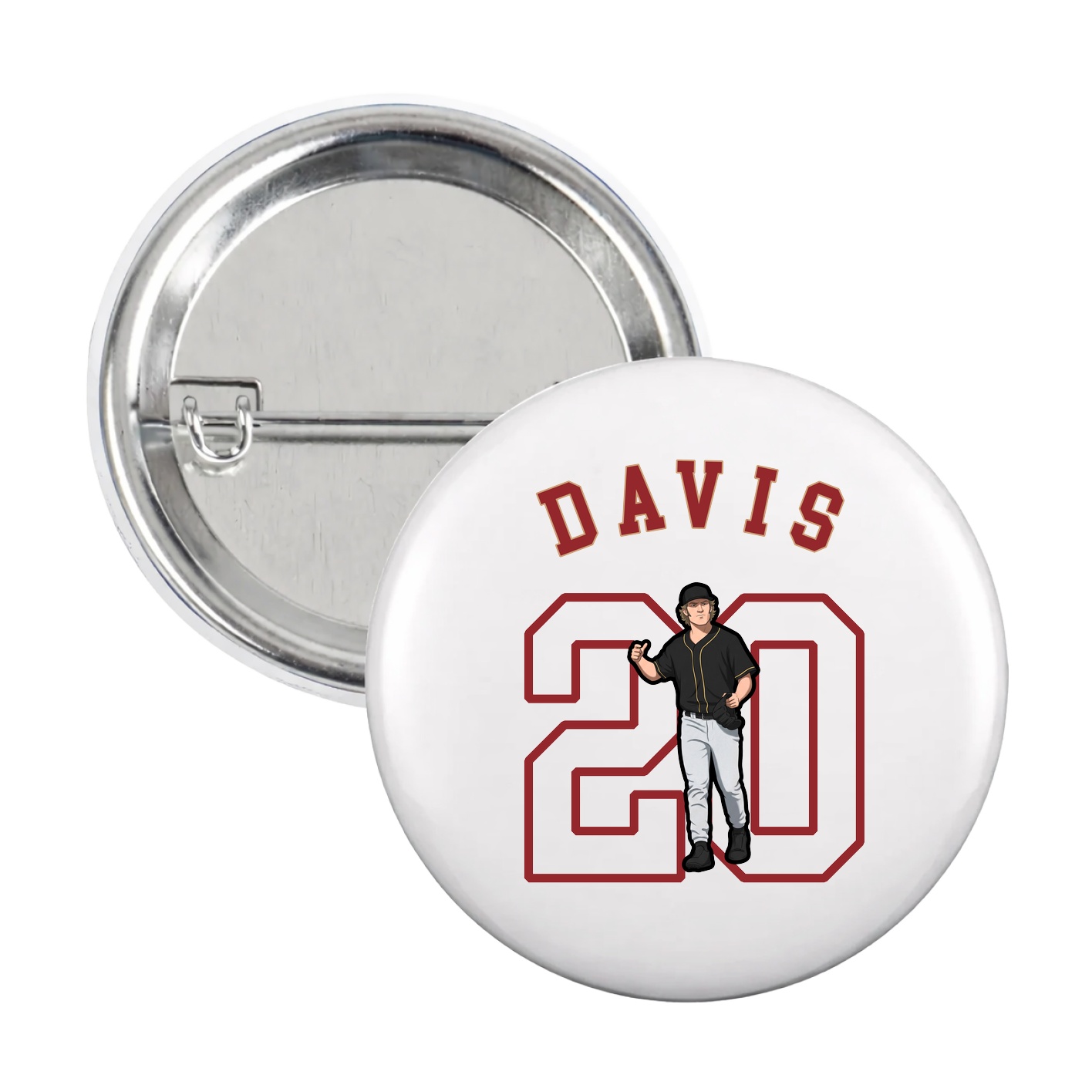 Game Day Button — Shirsey Arch in White
