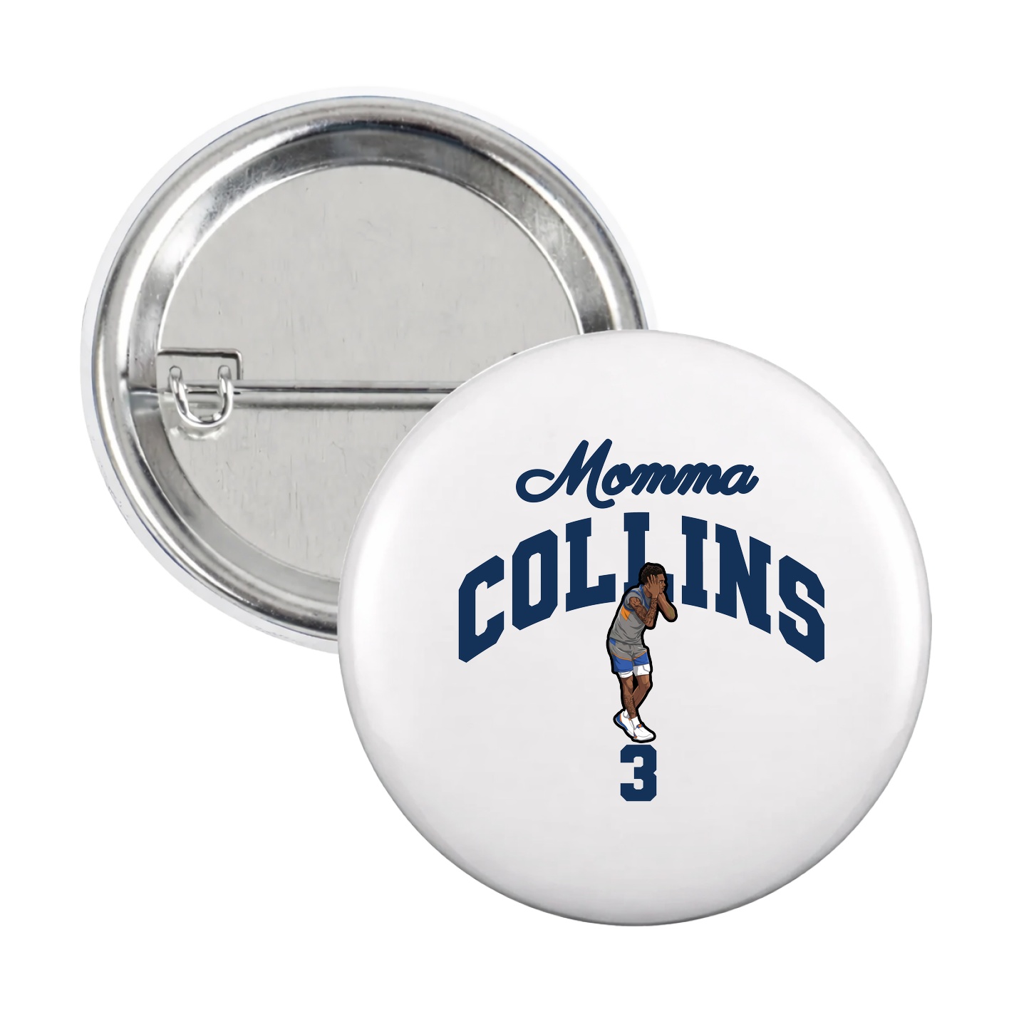 Game Day Button — Mothers Day Arch in White