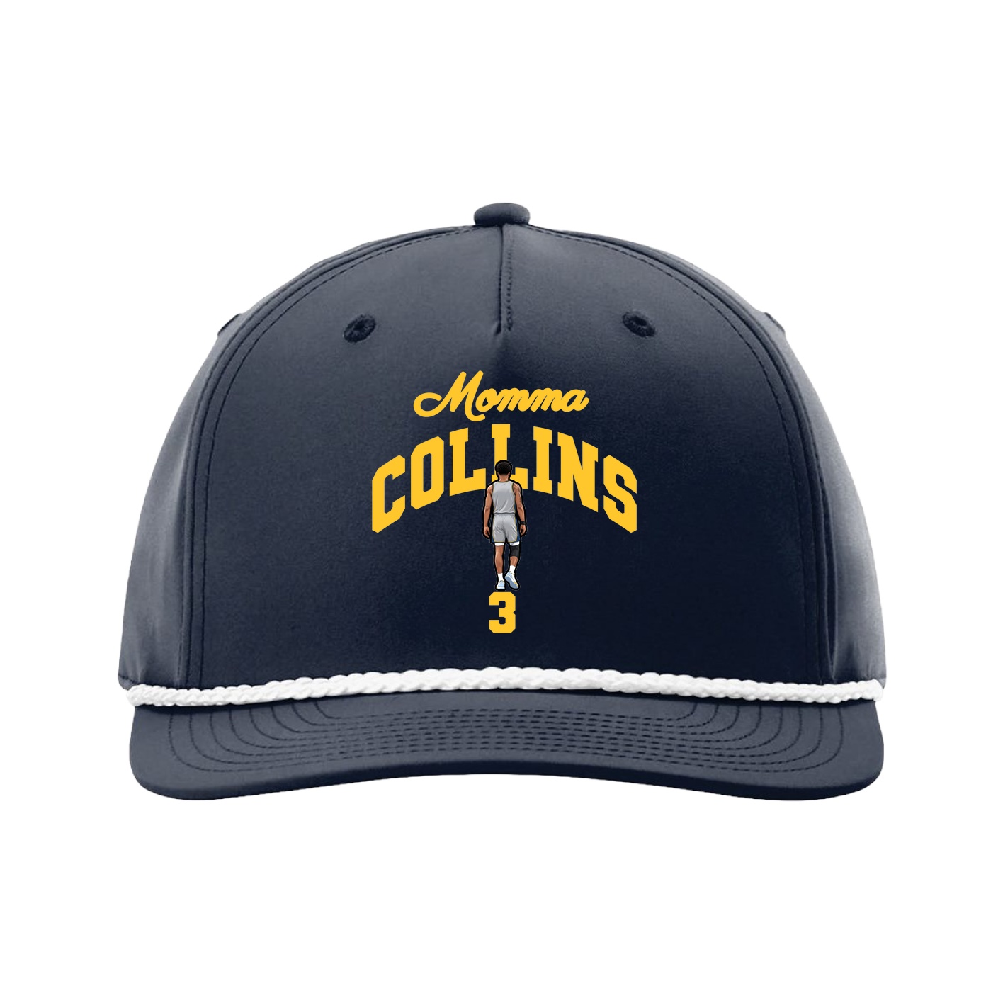 Five-Panel Classic Rope Cap — Mothers Day Arch in Navy