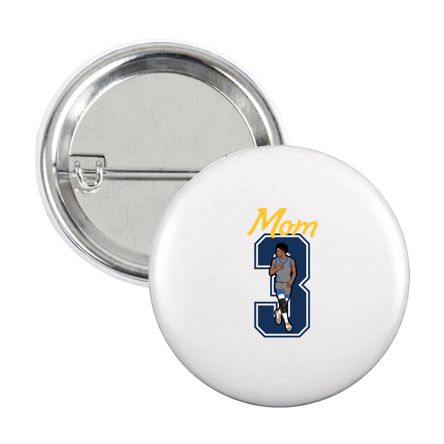 Game Day Button — Mothers Day Shirsey in White