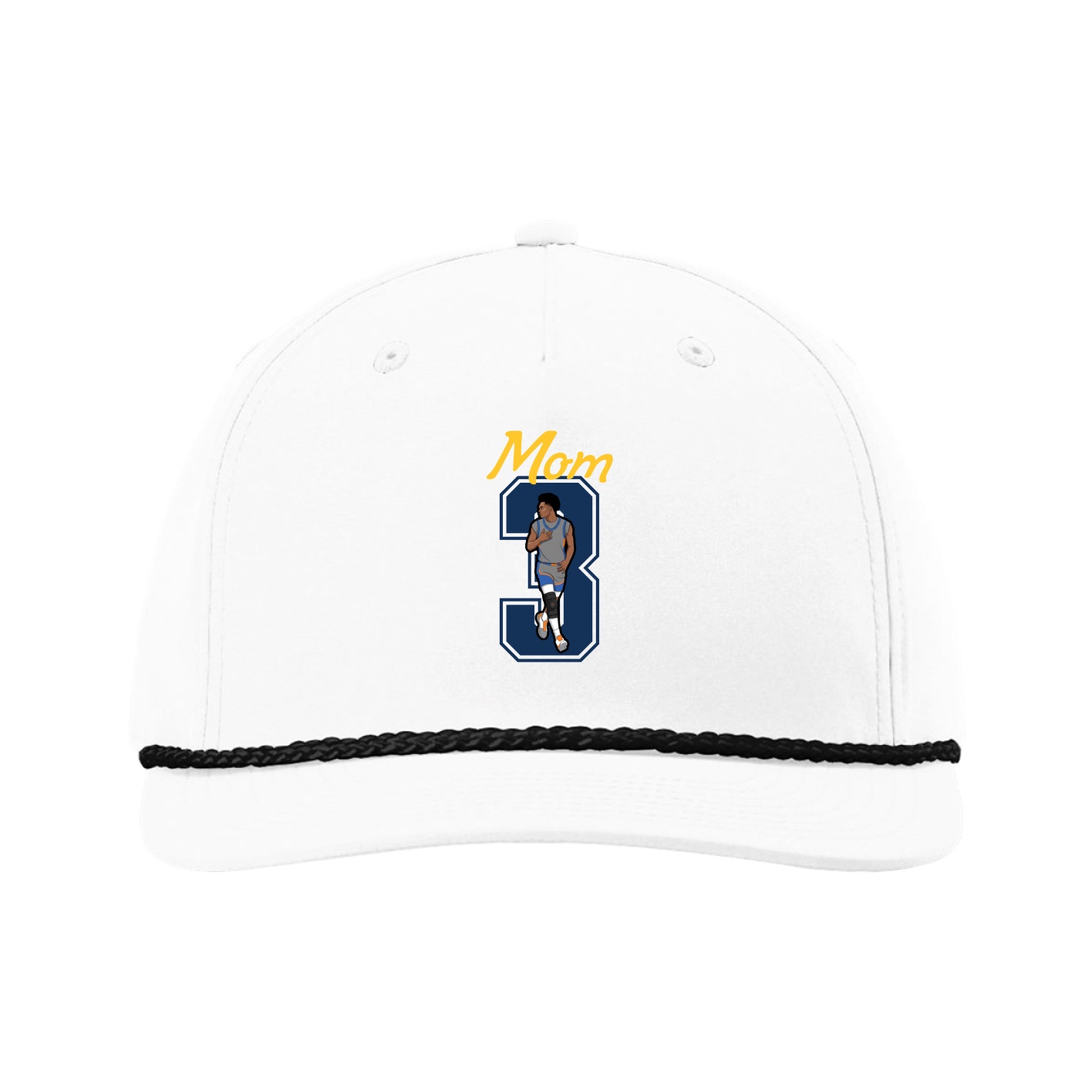 Five-Panel Classic Rope Cap — Mothers Day Shirsey in White