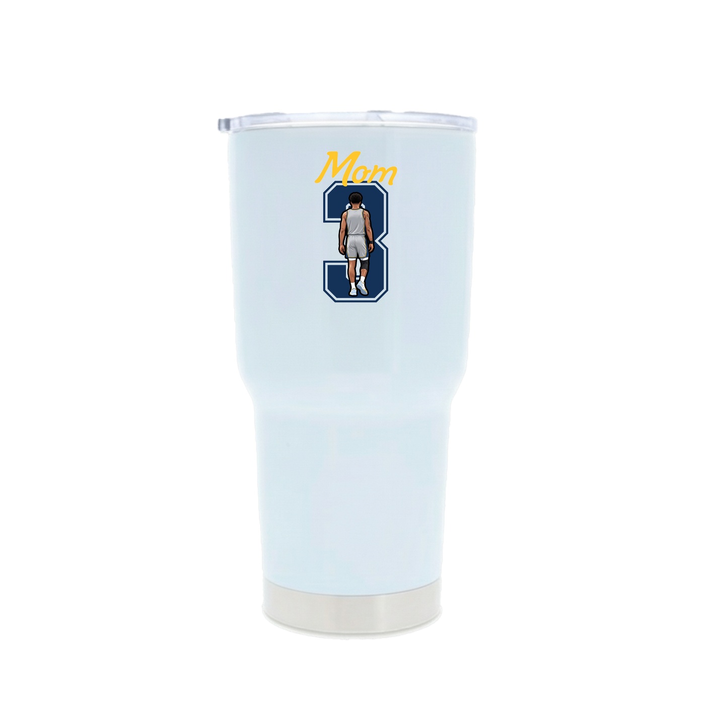 30oz Stainless Steel Tumbler — Mothers Day Shirsey in White