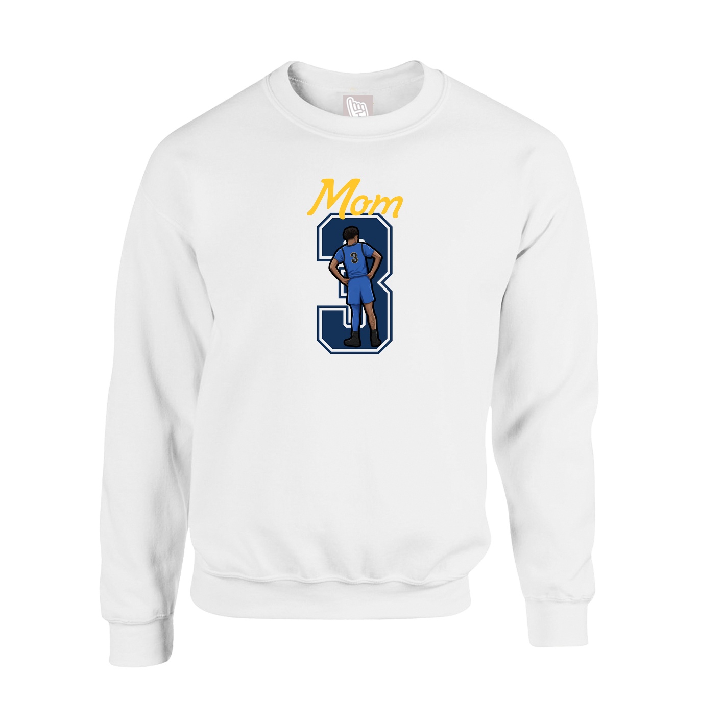 Fleece Crew — Mothers Day Shirsey in White