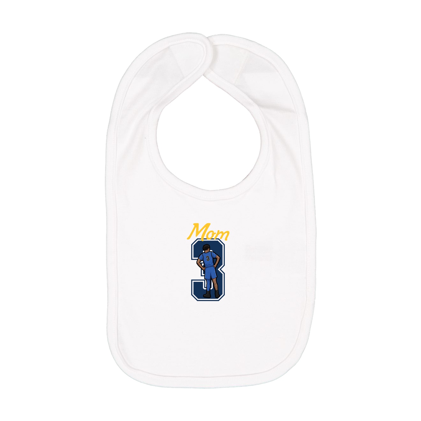 Infant Bib — Mothers Day Shirsey in White