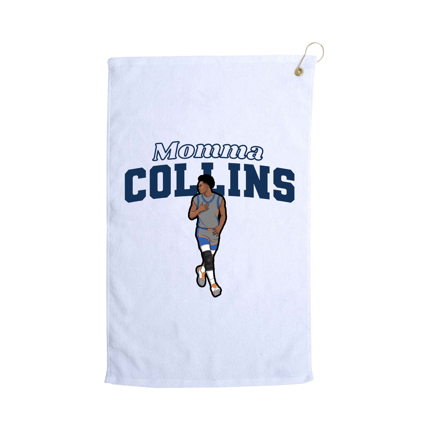 Golf Towel — Mothers Day Block in White