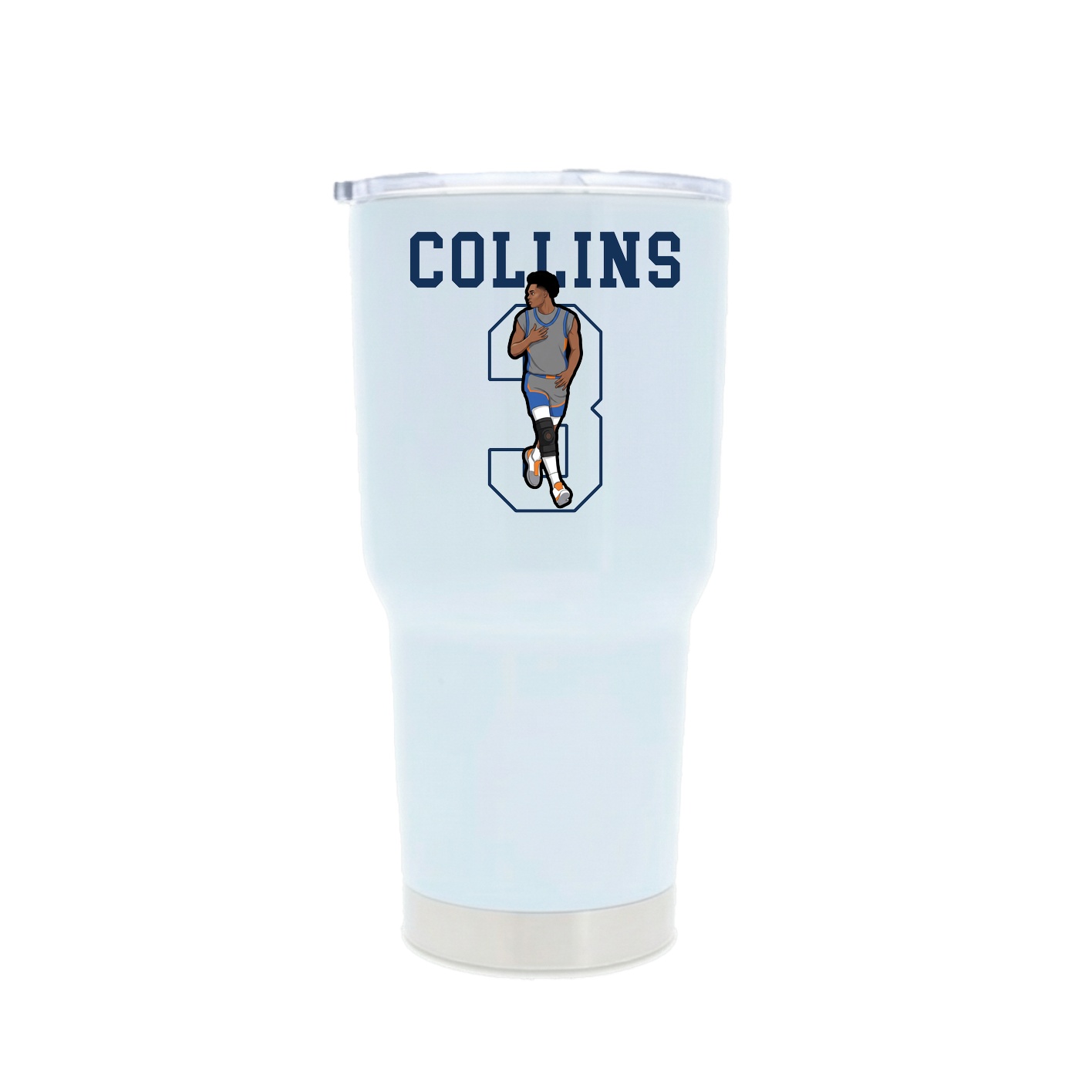 30oz Stainless Steel Tumbler — Shirsey in White