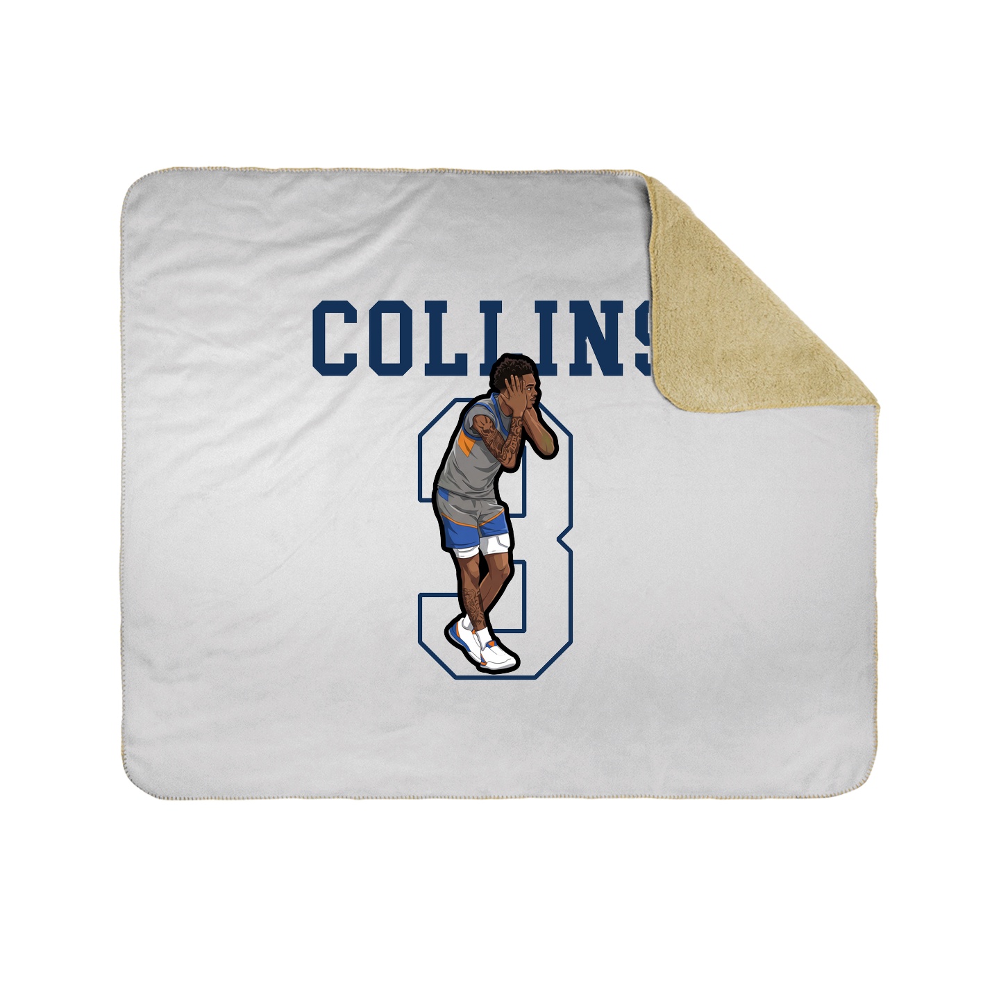 Throw Blanket — Shirsey in White