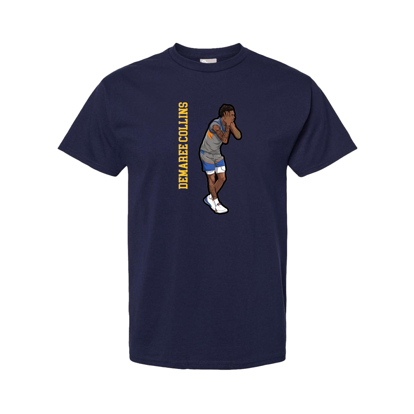 Youth Tee — Name Vertical in Navy