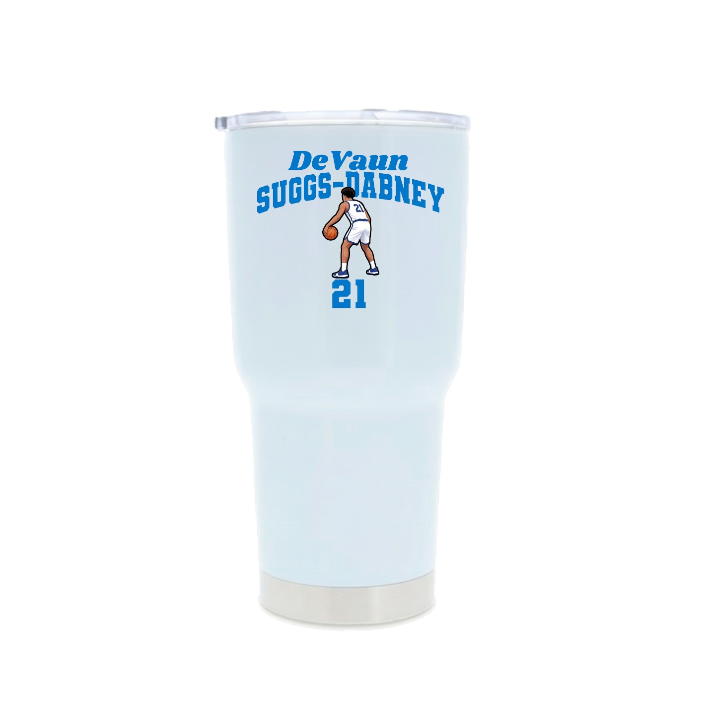 30oz Stainless Steel Tumbler — Signature Arch in White