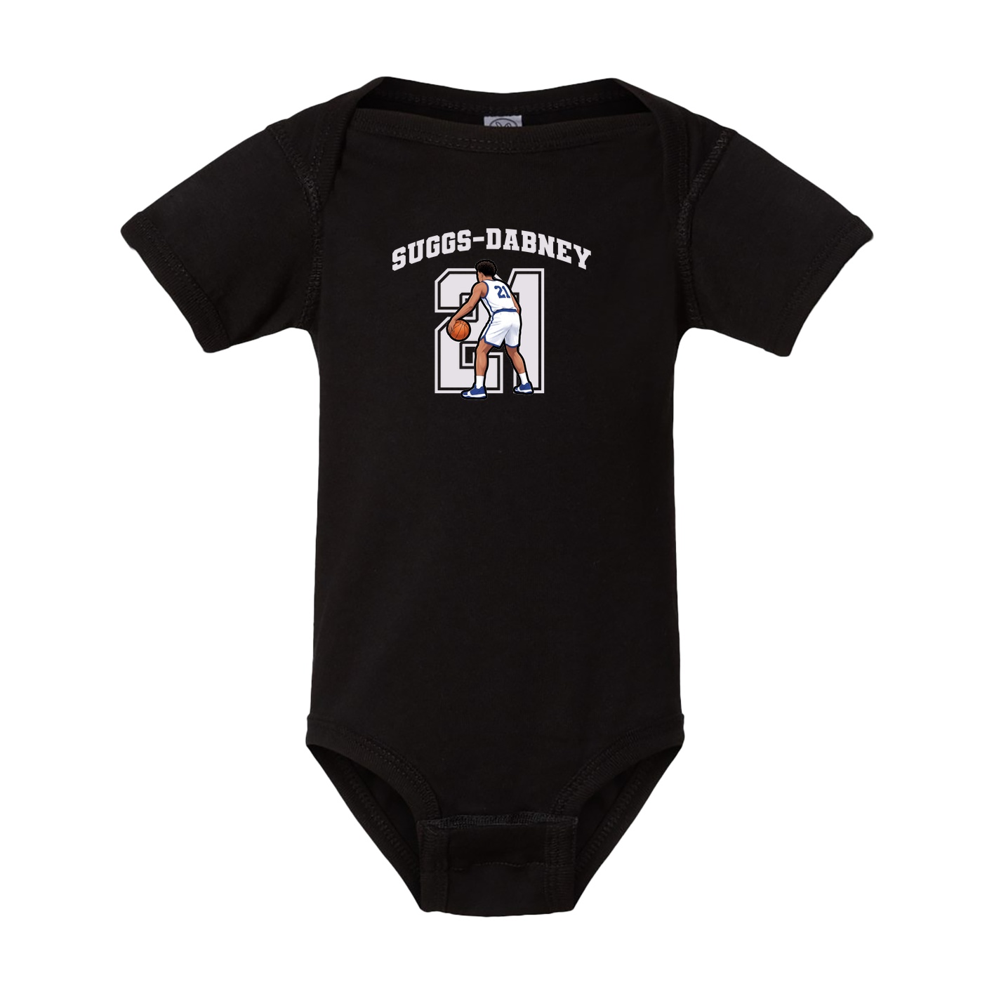 Baby Onesie — Number in Black