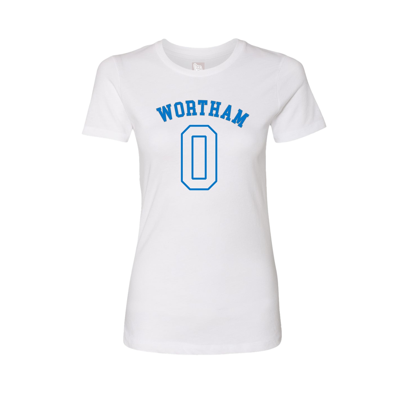 Fitted Women's Tee — Shirsey Arch in White