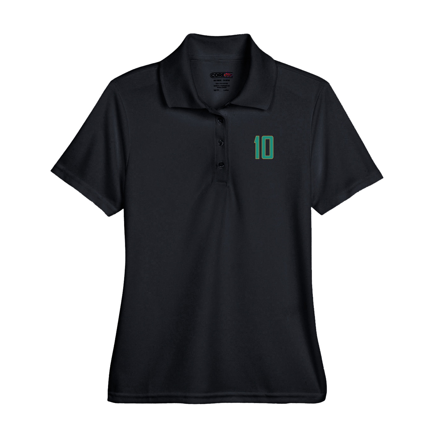 Performance Polo — Front Shirsy in Black