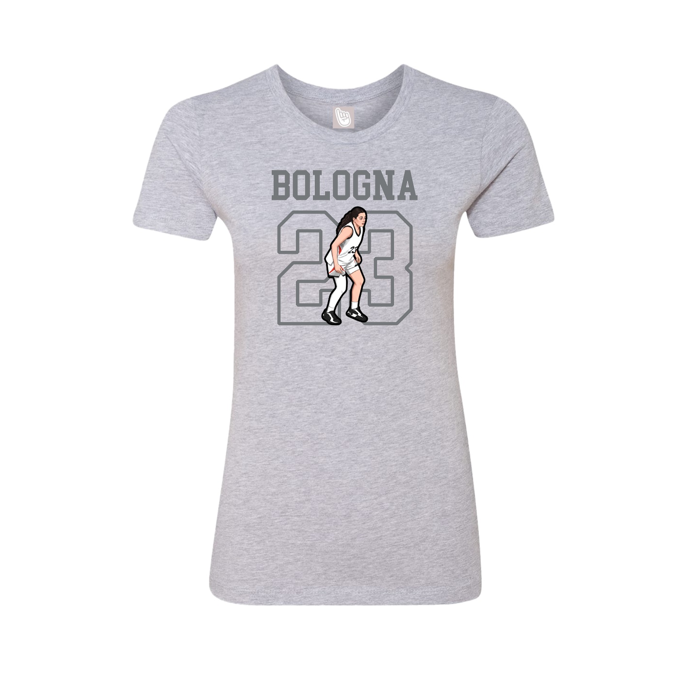 Fitted Women's Tee — Shirsey in Grey