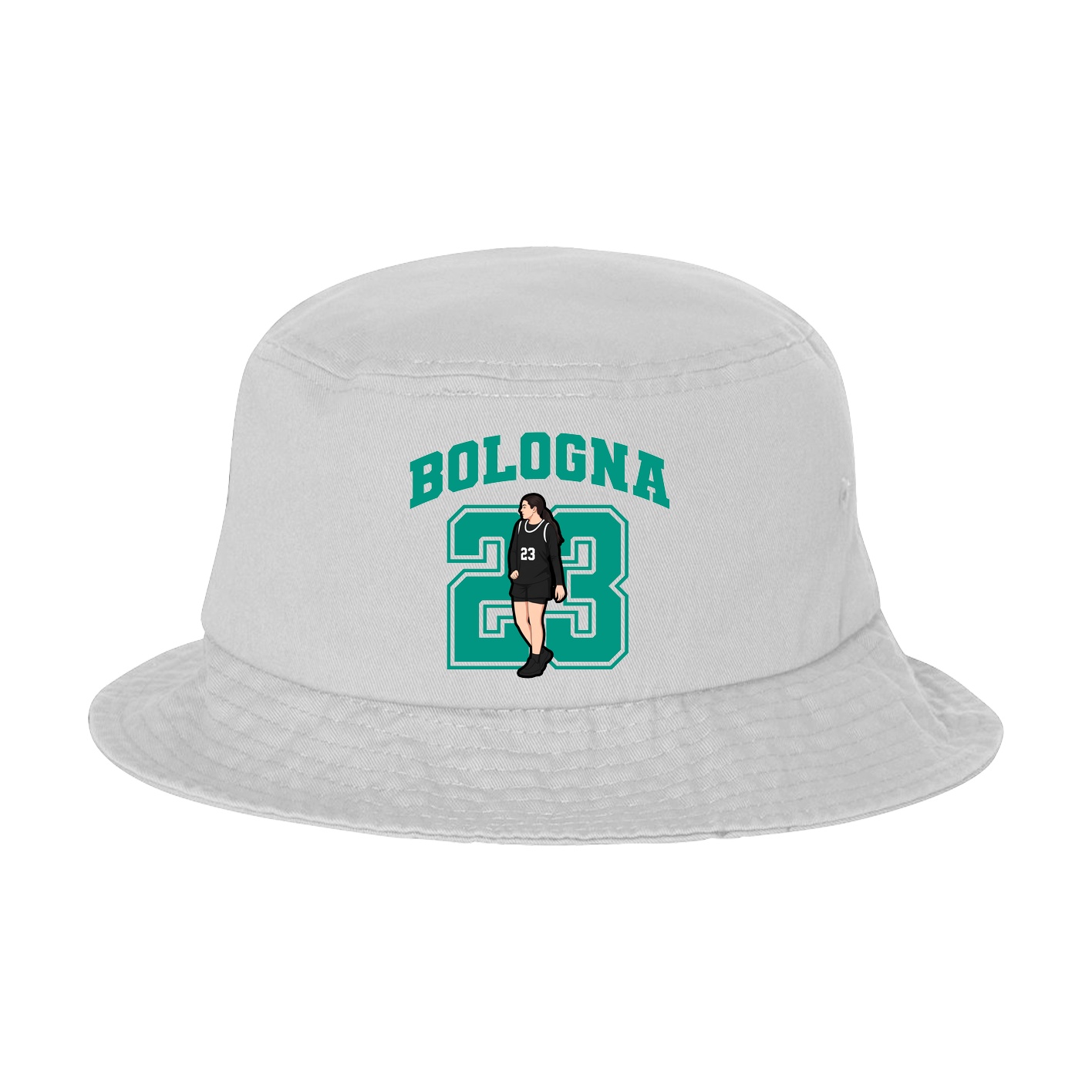 Bucket Cap — Number in White