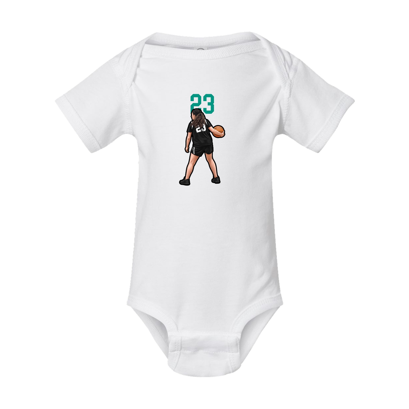 Baby Onesie — Number Top in White