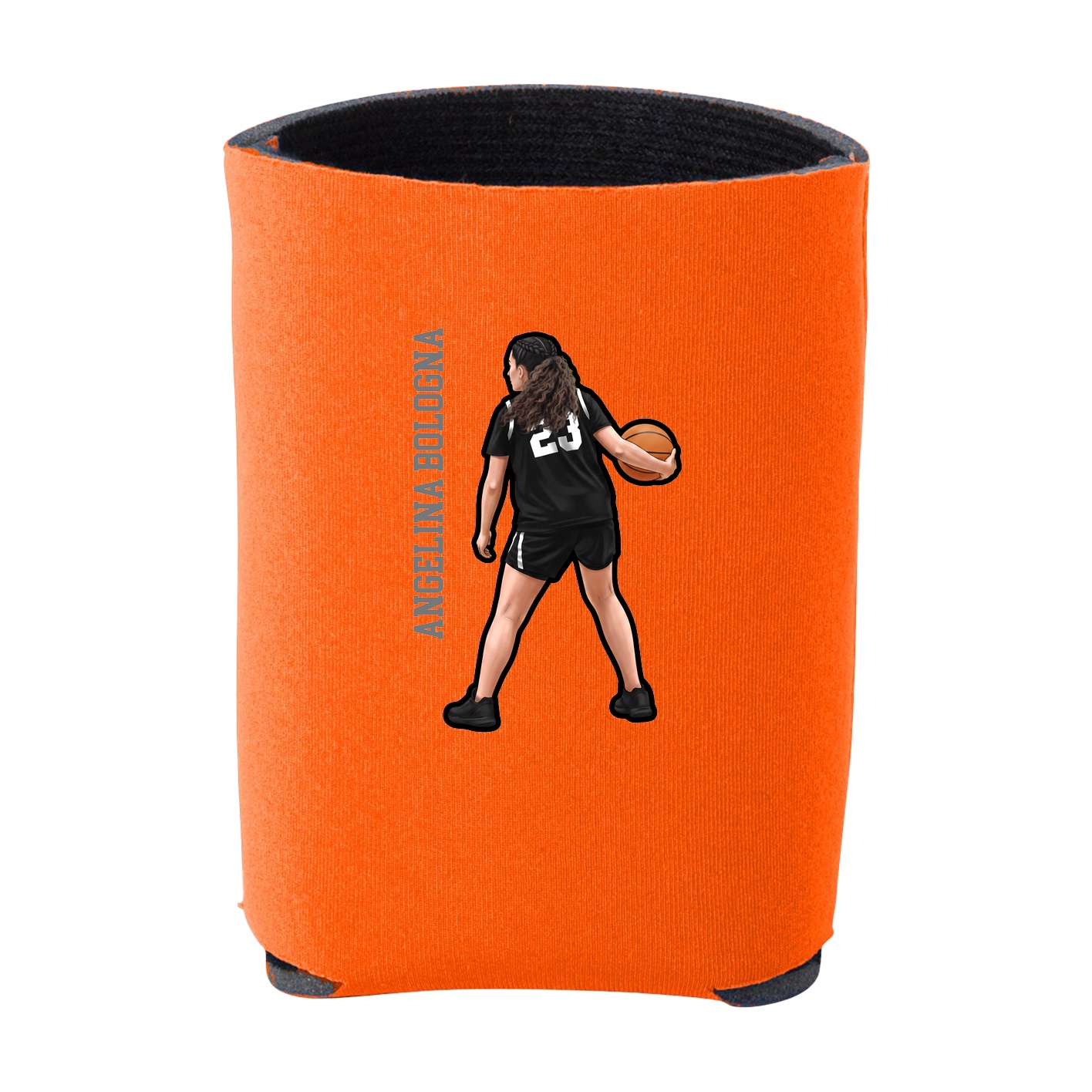 Can Holder — Name Vertical in Orange
