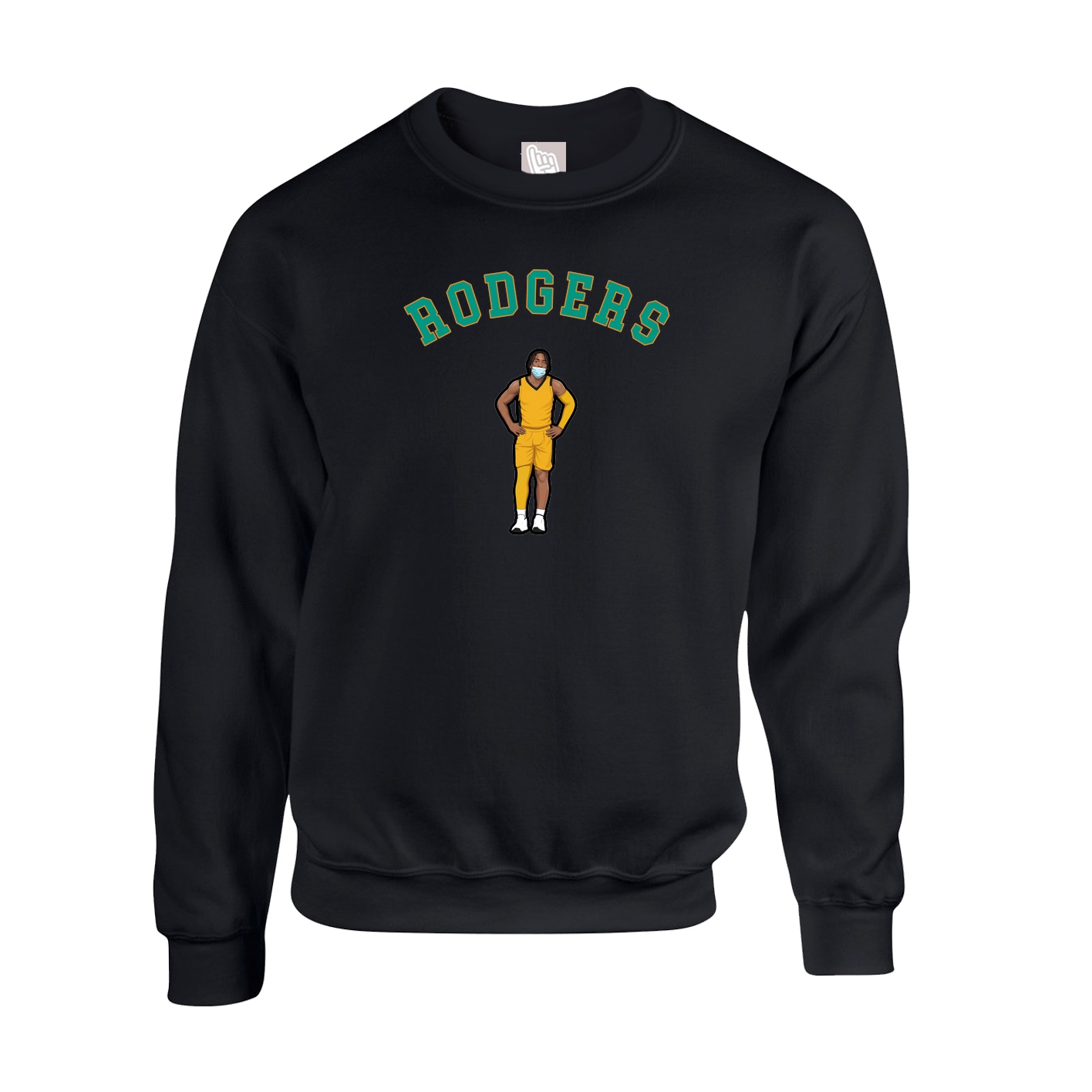 Fleece Crew — Shirsey Arch in Black
