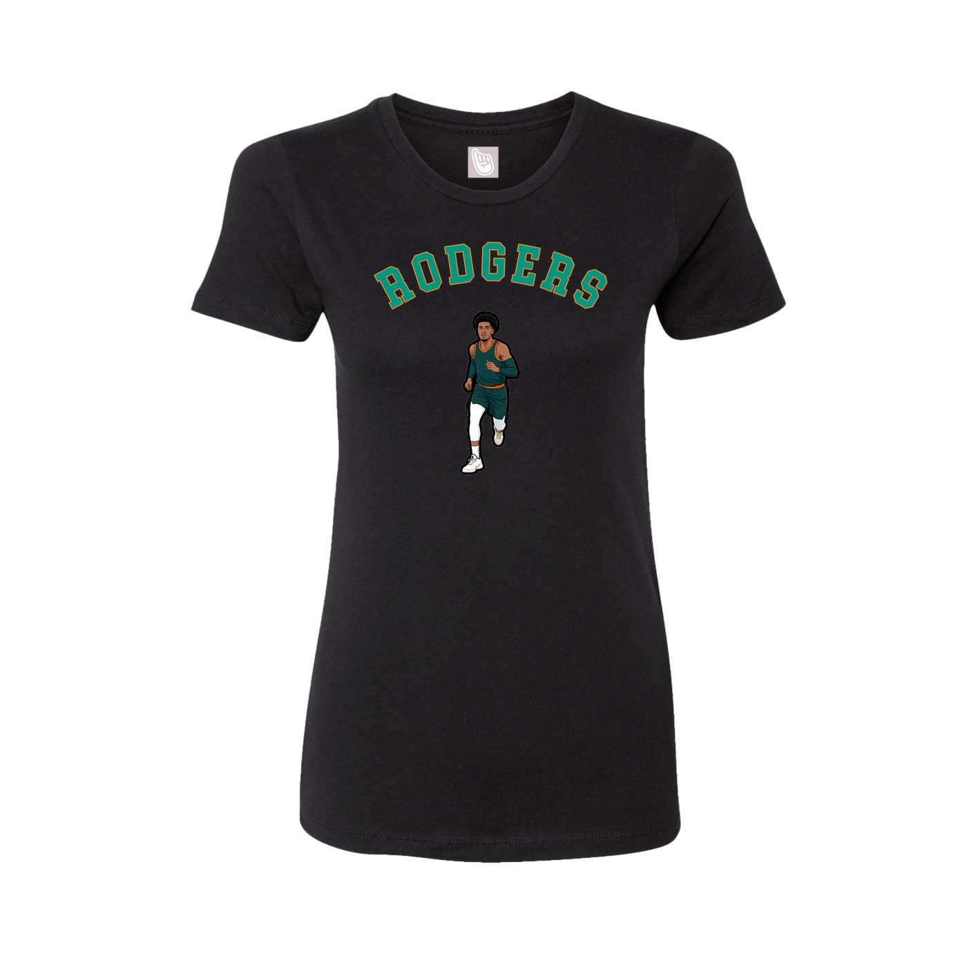 Fitted Women's Tee — Shirsey Arch in Black