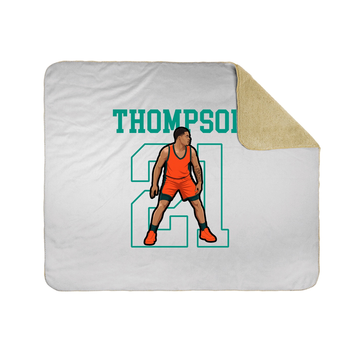 50x60 Sherpa Lined Throw Blanket