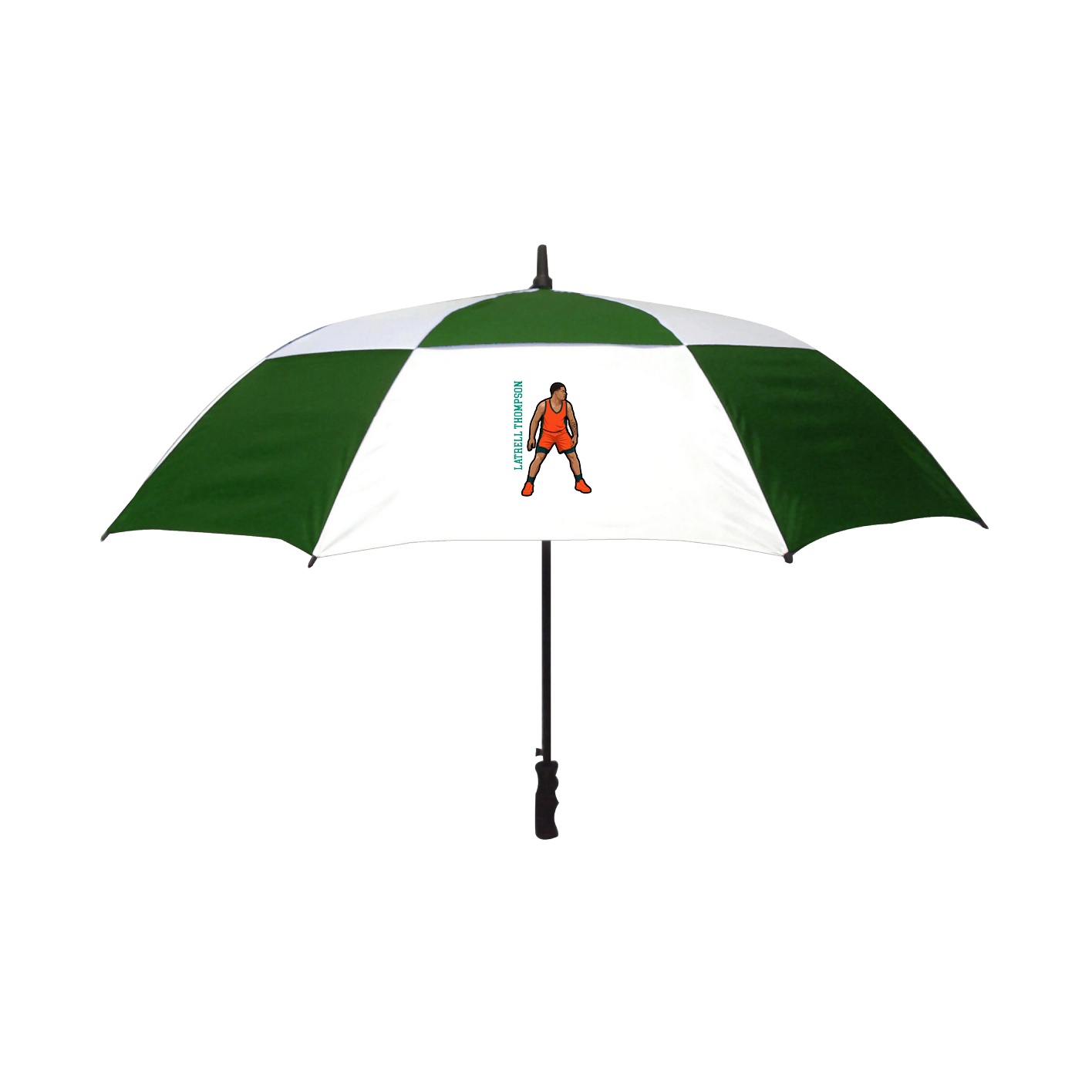 Golf Umbrella — Name Vertical in White
