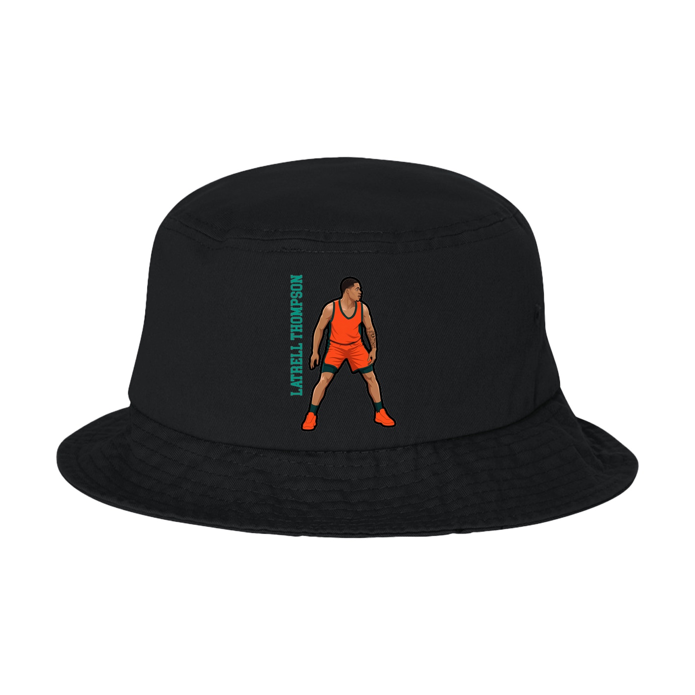 Bucket Cap — Name Vertical in Black