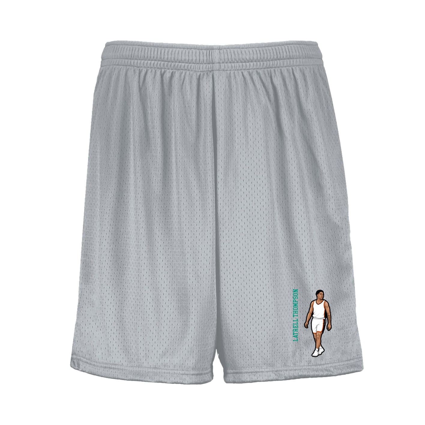 Shorts — Name Vertical in Silver
