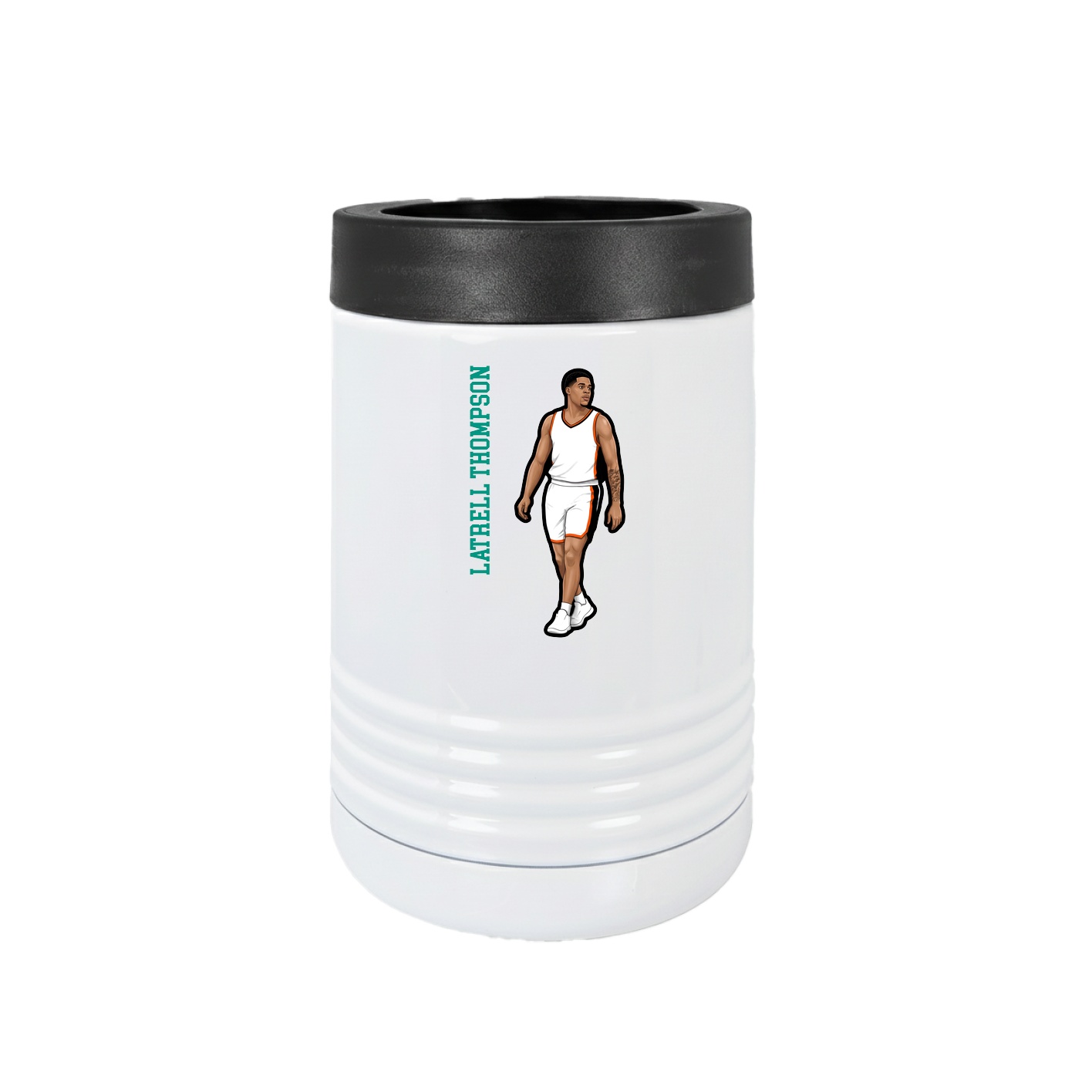 Beverage Holder — Name Vertical in White