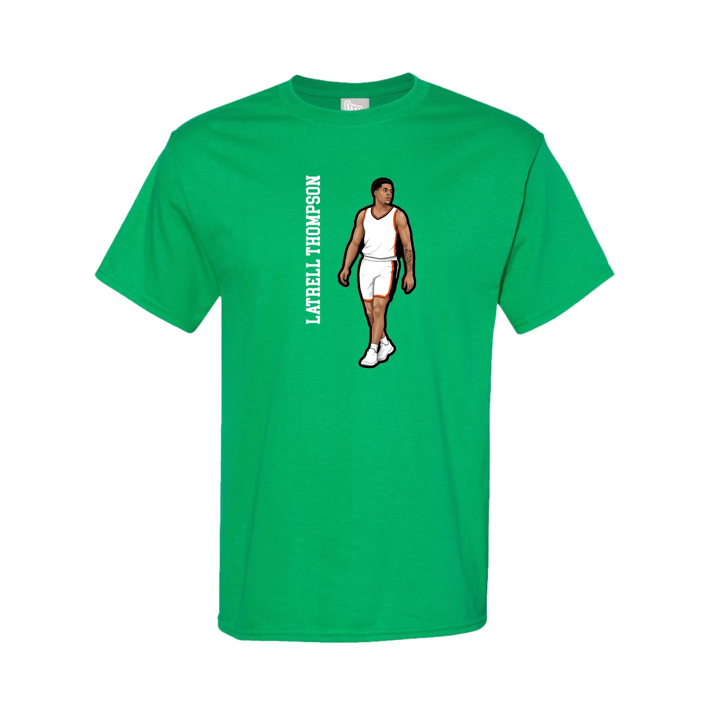 Tee — Name Vertical in Green