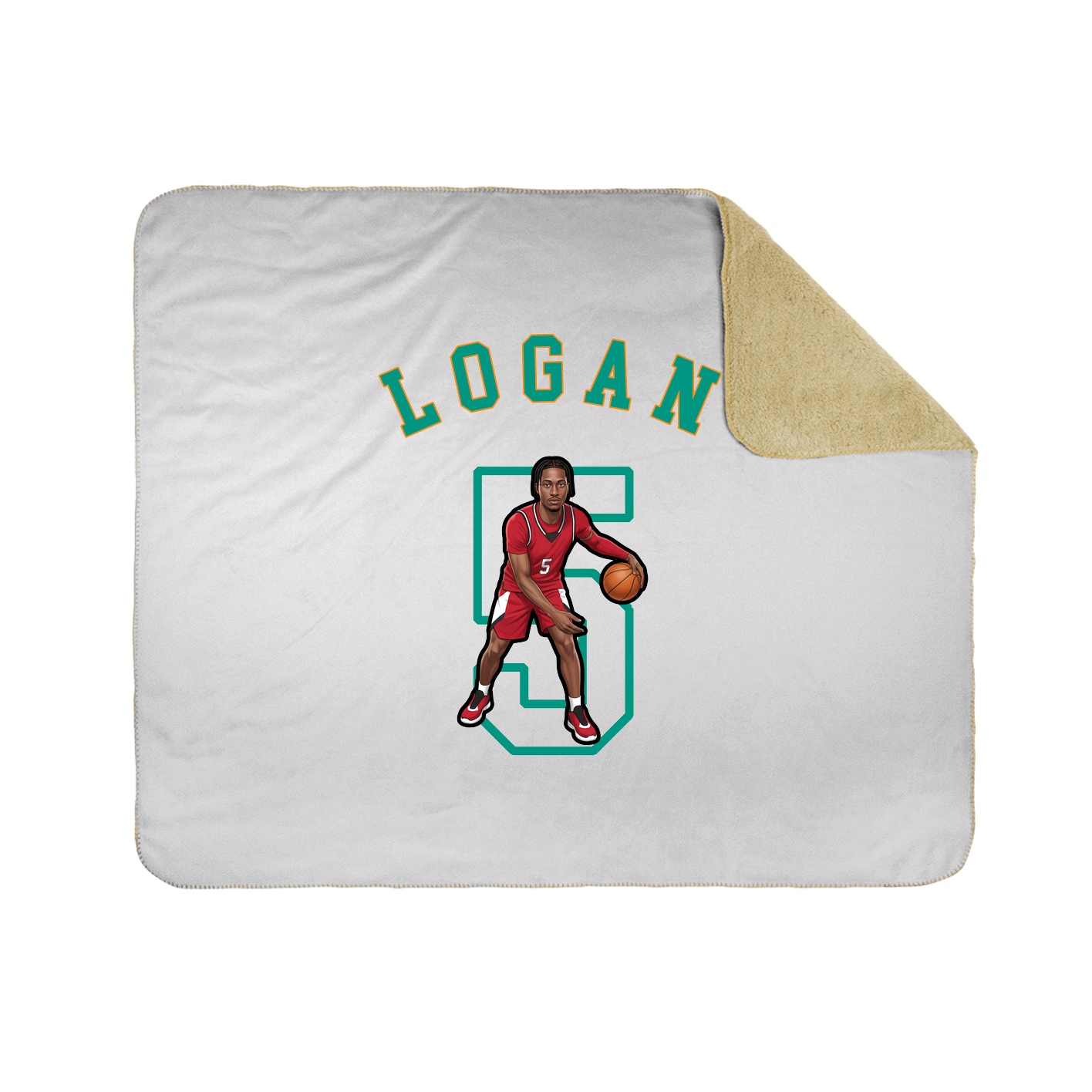 50x60 Sherpa Lined Throw Blanket