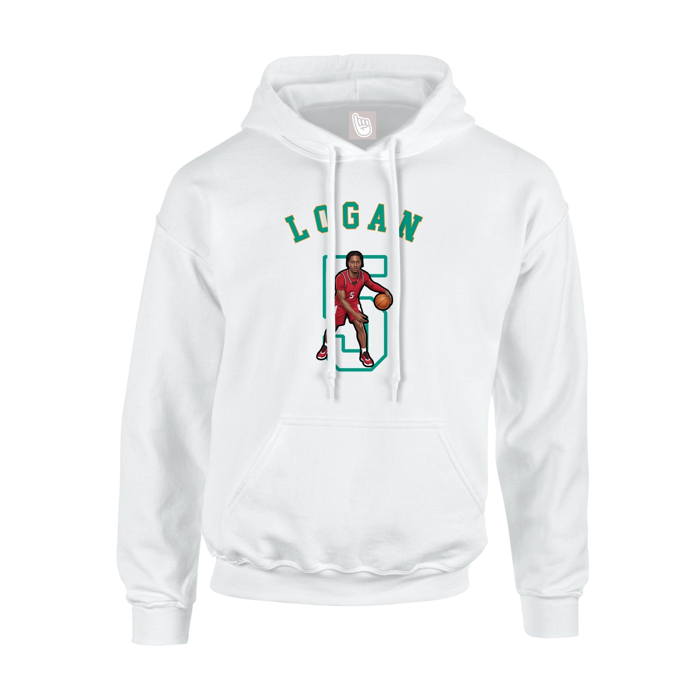 Youth Hoodie — Shirsey Arch in White