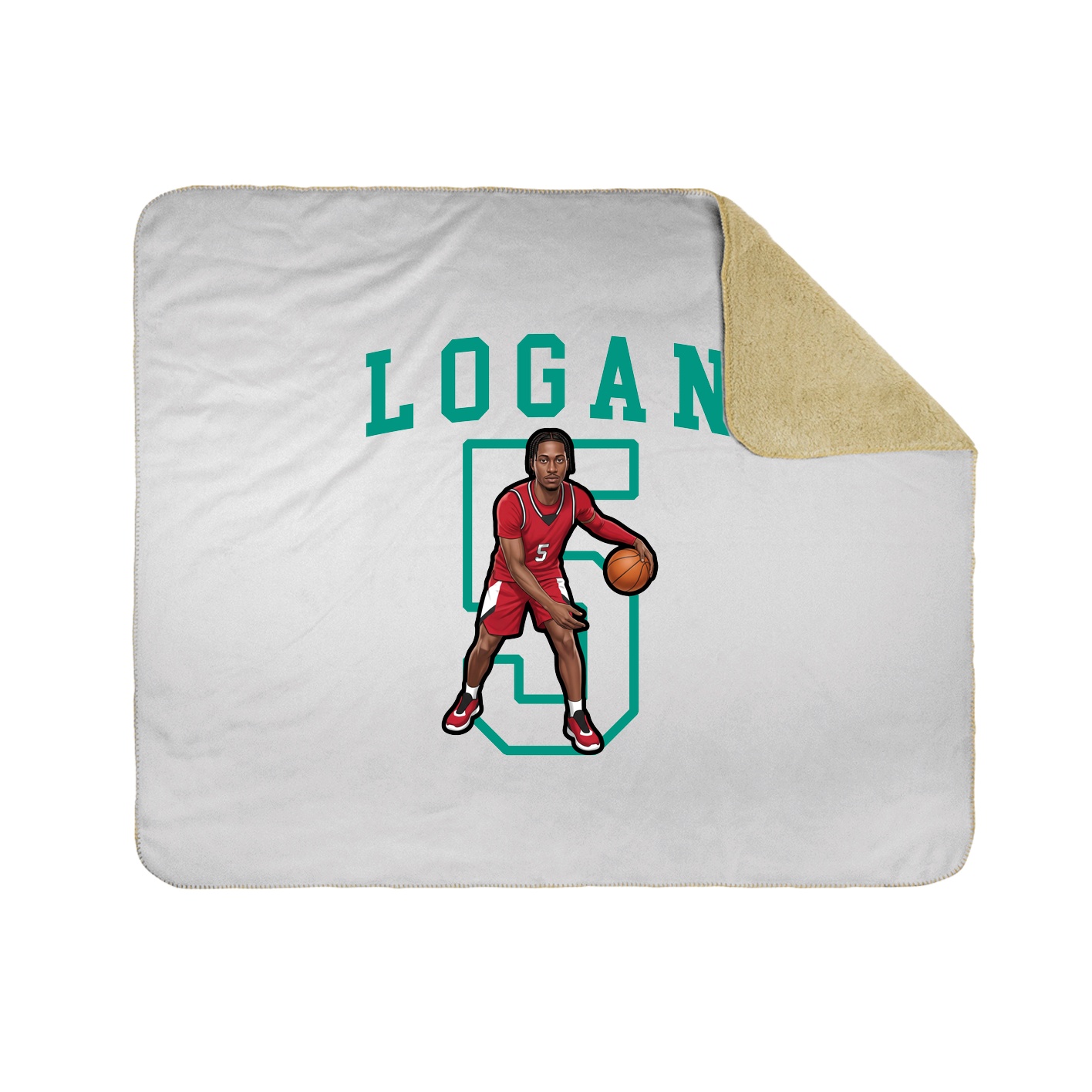 50x60 Sherpa Lined Throw Blanket