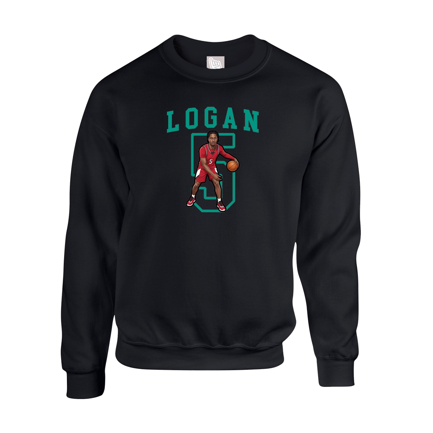 Fleece Crew — Shirsey in Black