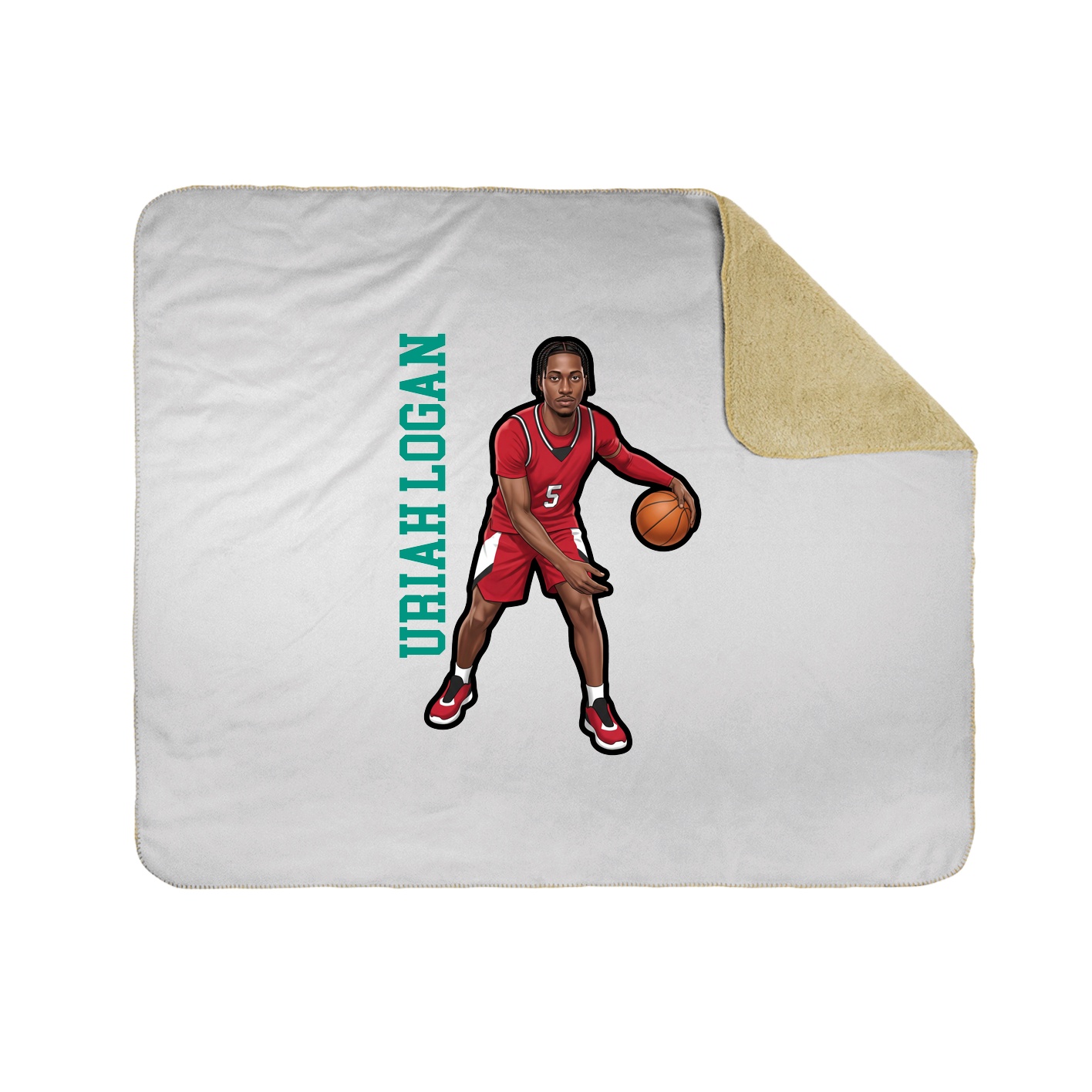 50x60 Sherpa Lined Throw Blanket