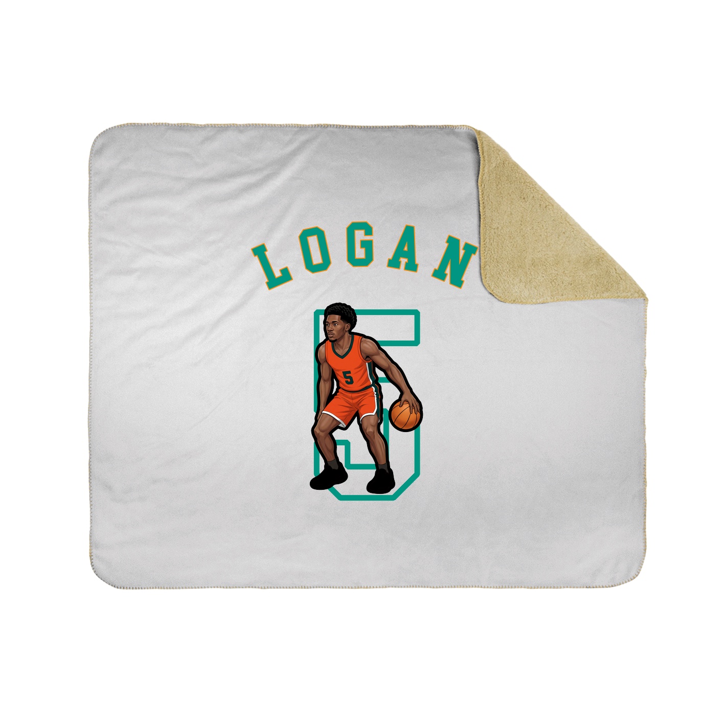 50x60 Sherpa Lined Throw Blanket