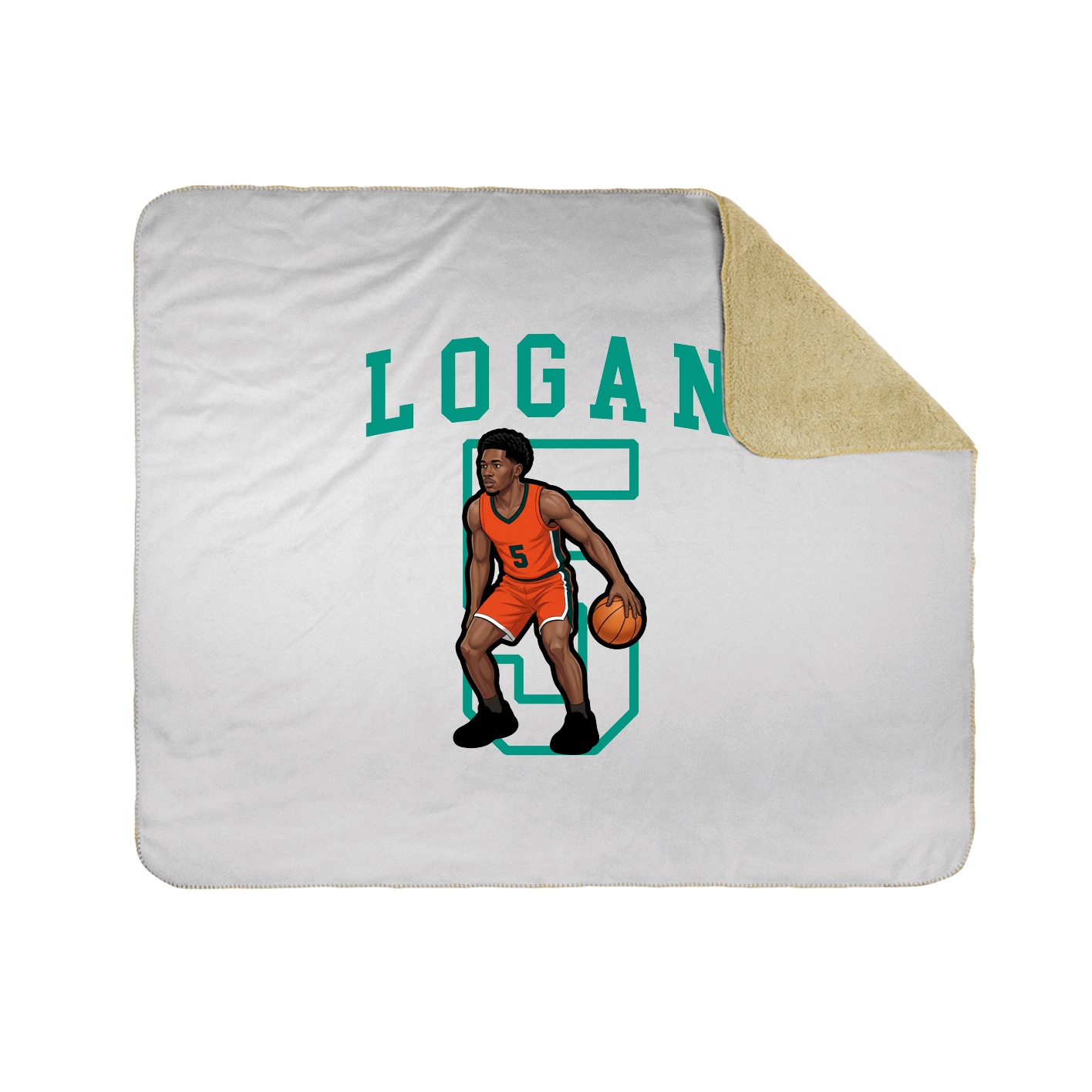 50x60 Sherpa Lined Throw Blanket