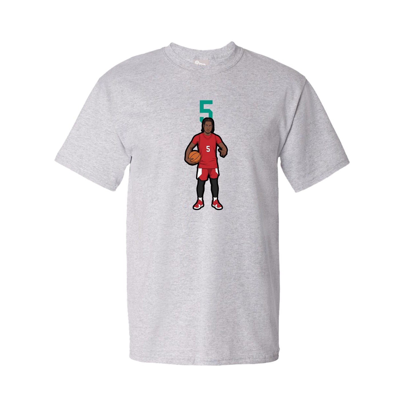 Tee — Number Top in Grey