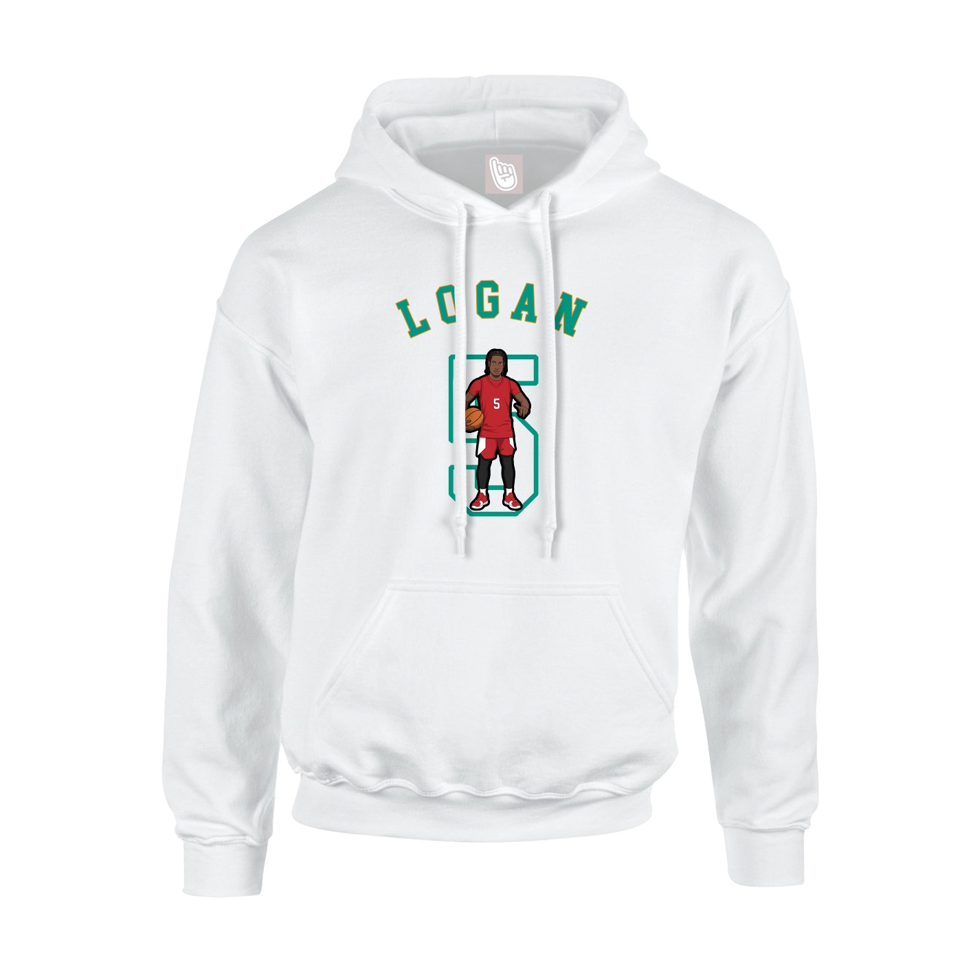 Hoodie — Shirsey Arch in White