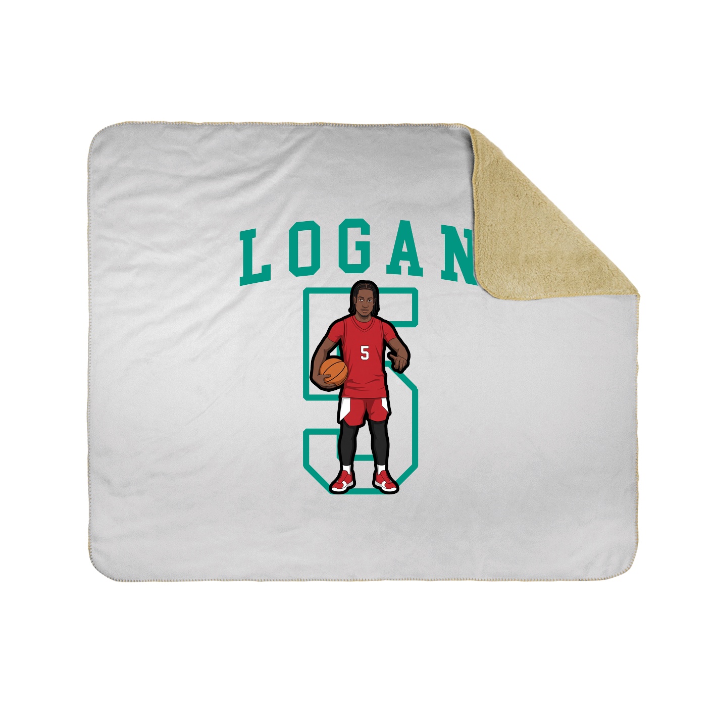 50x60 Sherpa Lined Throw Blanket