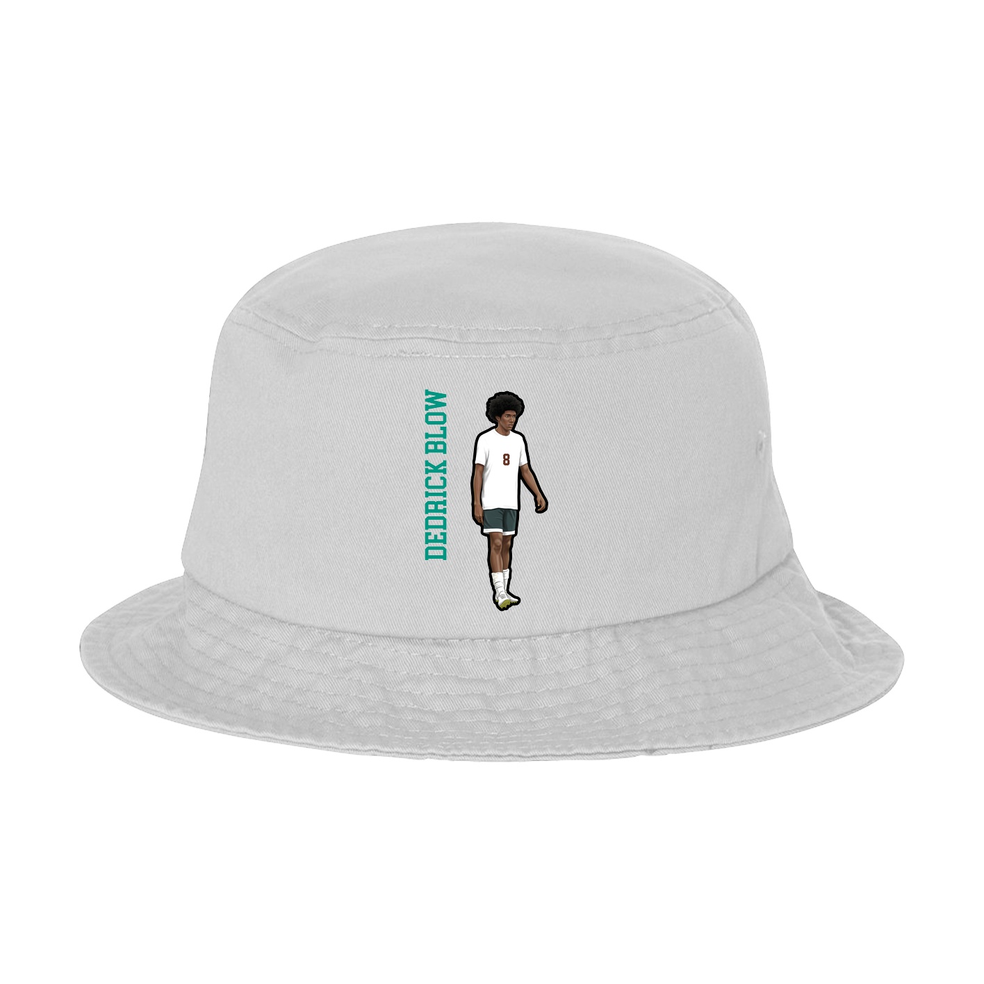 Bucket Cap — Name Vertical in White