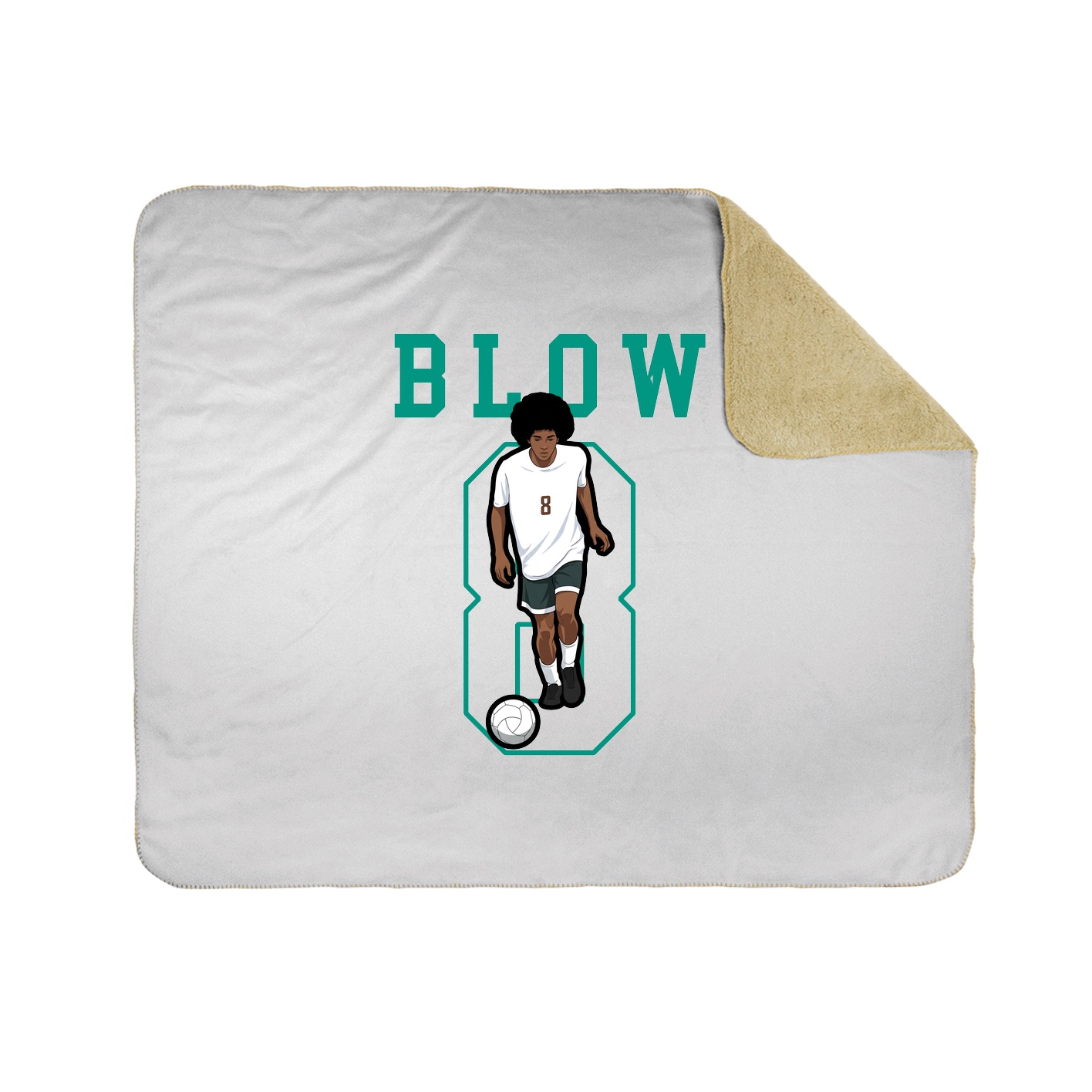 50x60 Sherpa Lined Throw Blanket